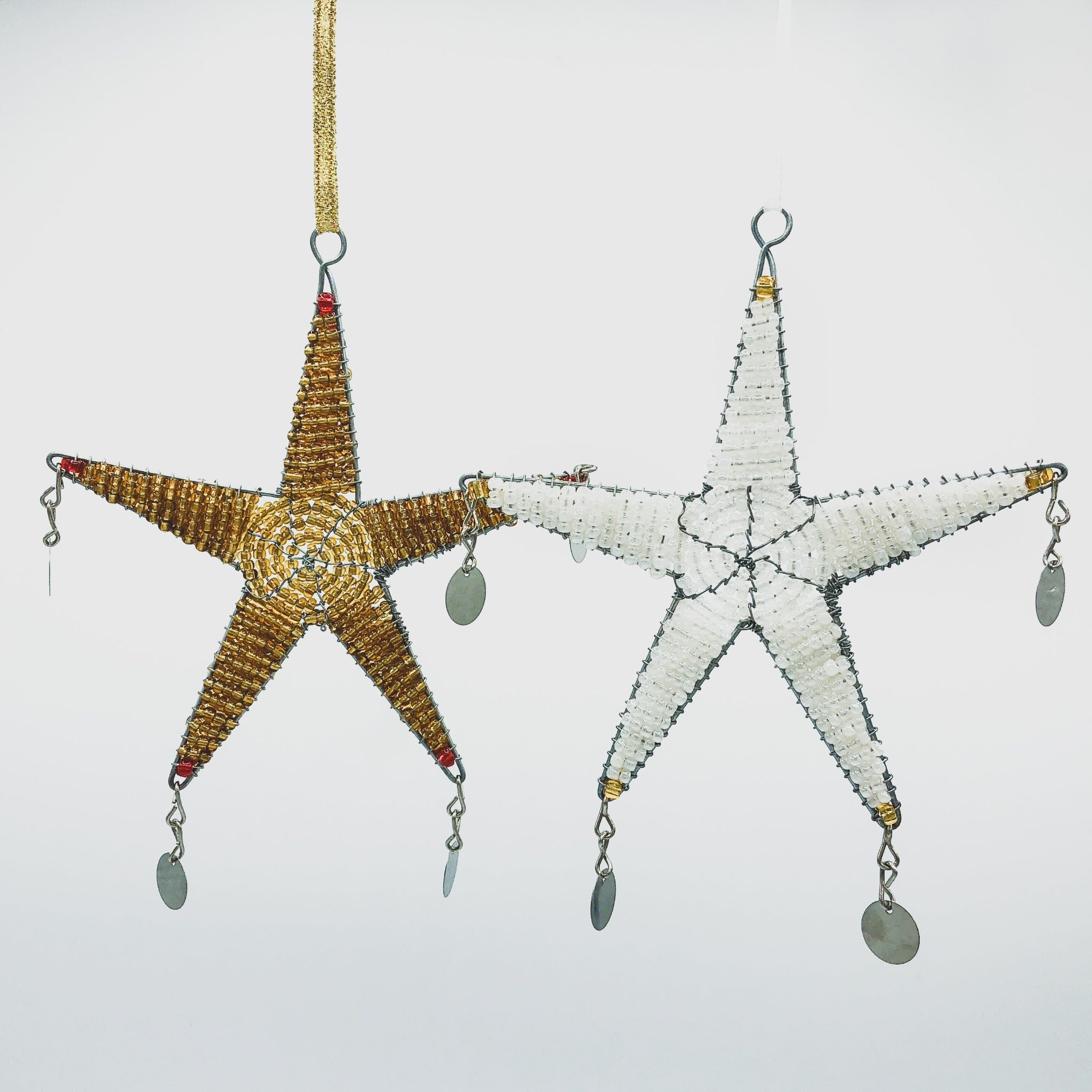Shanga Star Ornament - Kenyan materials and design for a fair trade boutique