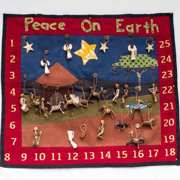 African Advent Calendar - Kenyan materials and design for a fair trade boutique