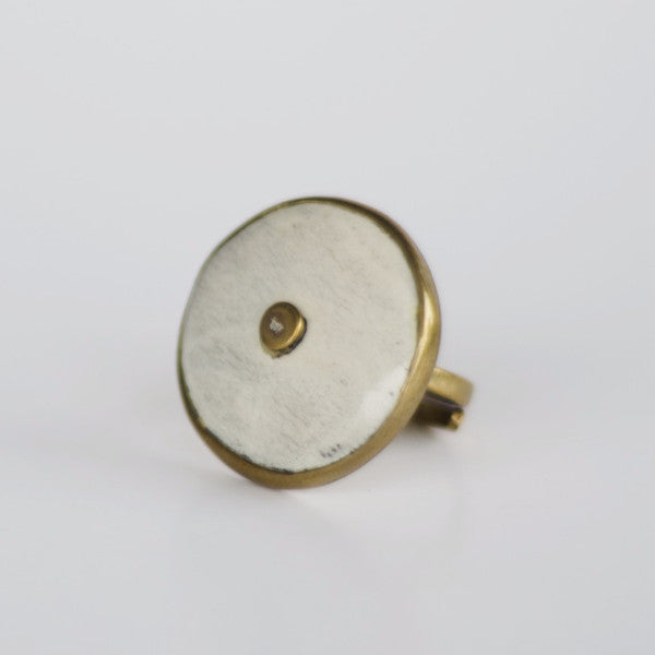 Button Ring - Kenyan materials and design for a fair trade boutique