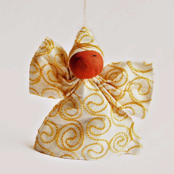 Peace Angel Embroidery Ornament - Kenyan materials and design for a fair trade social enterprise
