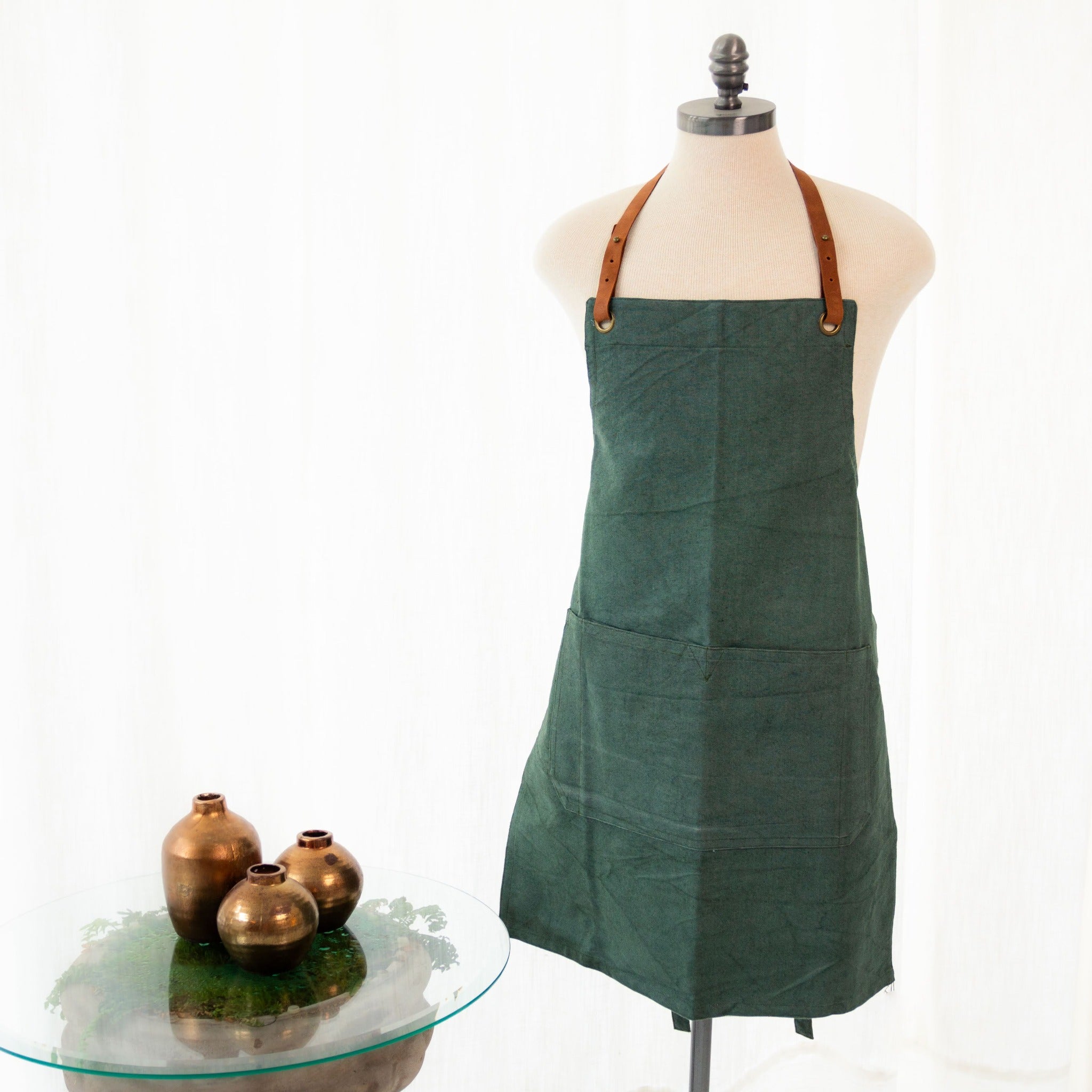 Canvas & Leather Apron - Kenyan materials and design for a fair trade boutique