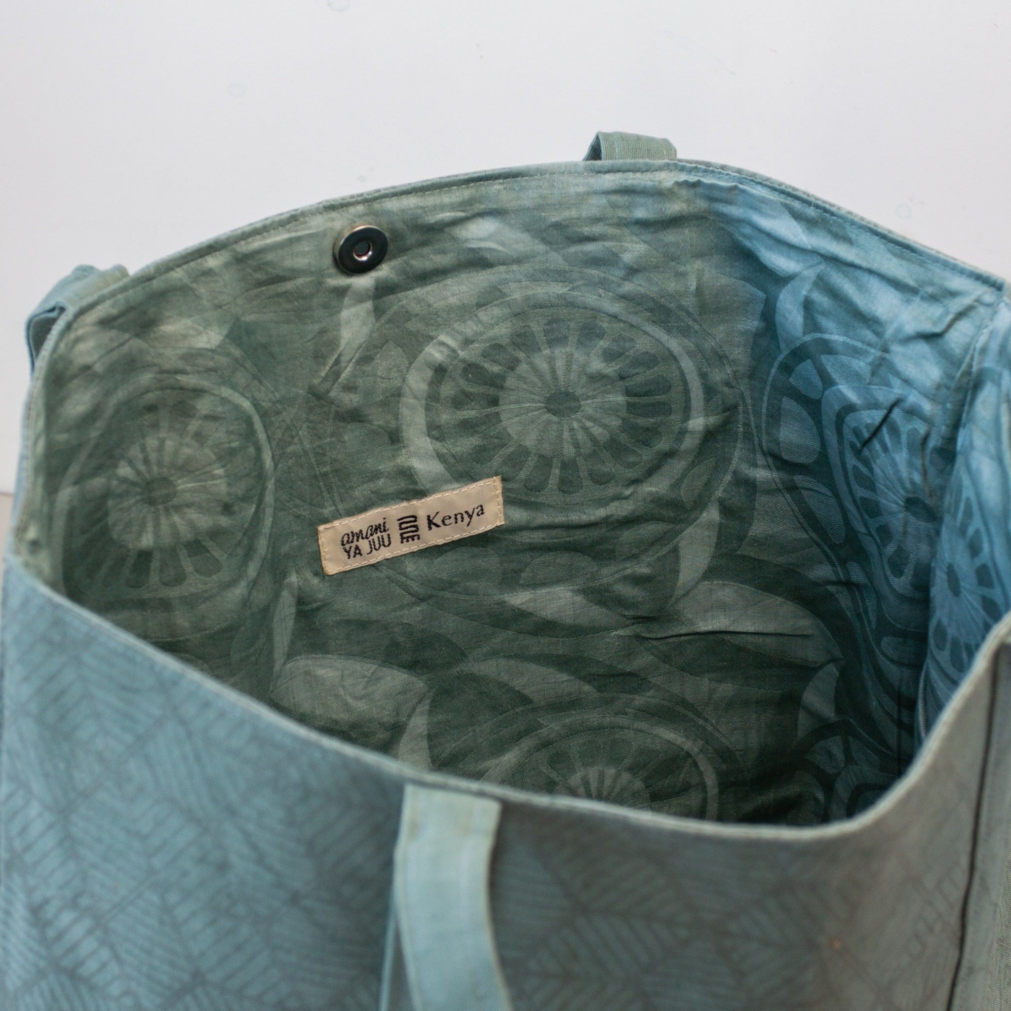 Kenya Canvas Tote - handmade by the women of Amani Kenya for a Fair Trade social enterprise