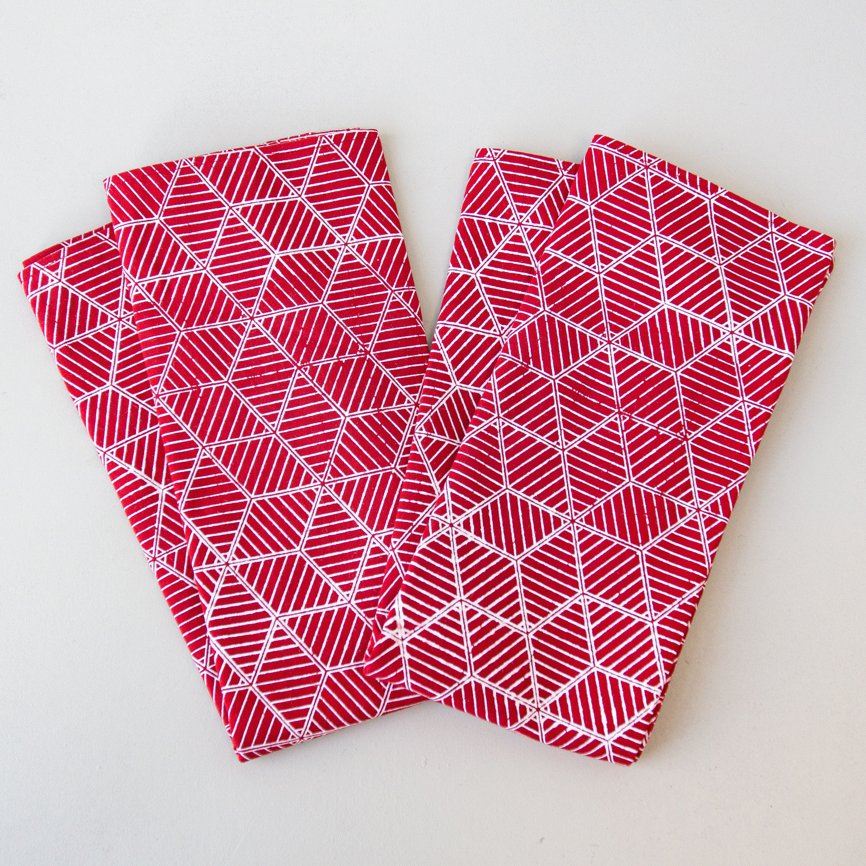 Christmas Tea Towel Set - handmade by the women of Amani using Kenyan materials for a Fair Trade social enterprise