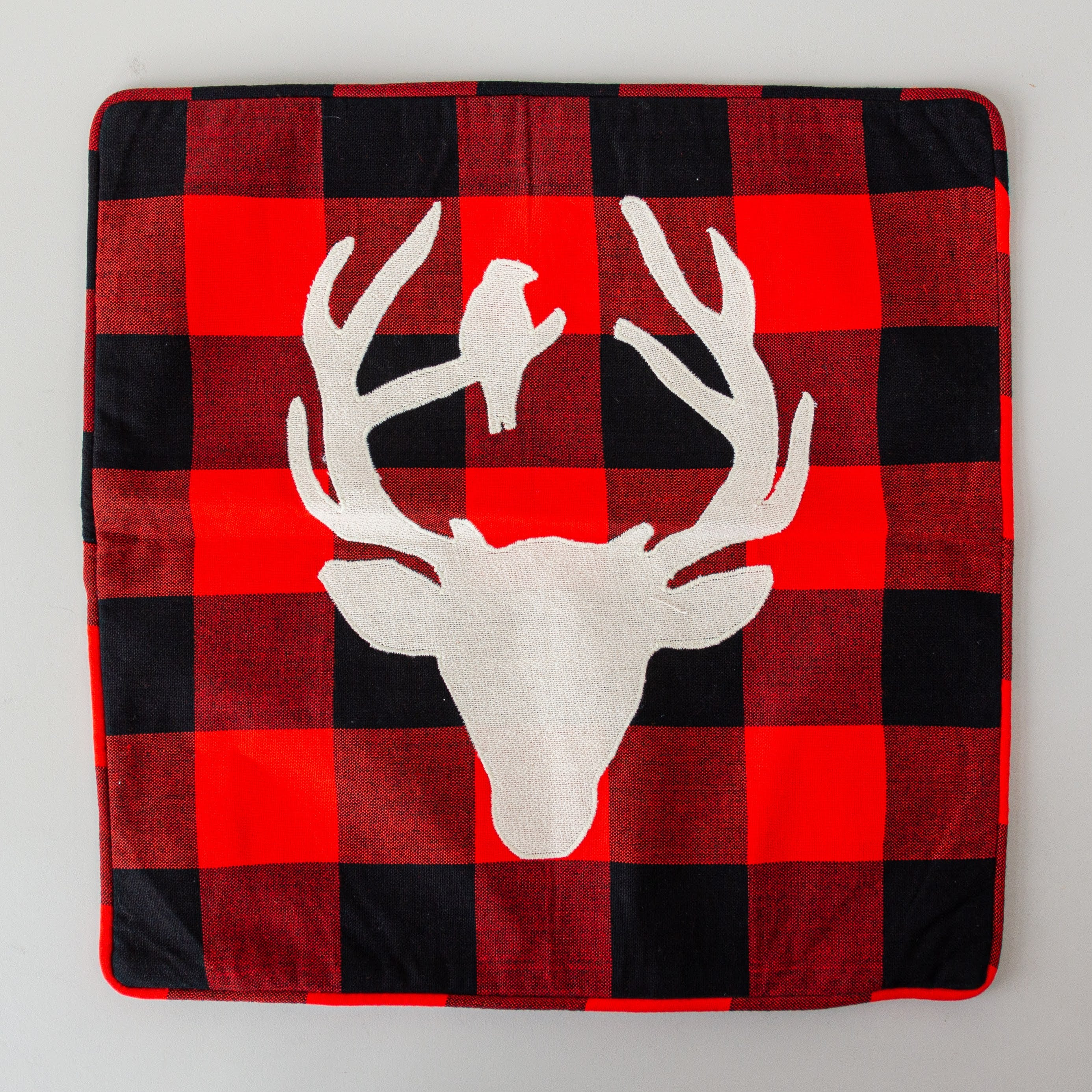 Reindeer Pillow Case - handmade using Kenyan materials by the women of Amani for a Fair Trade social enterprise