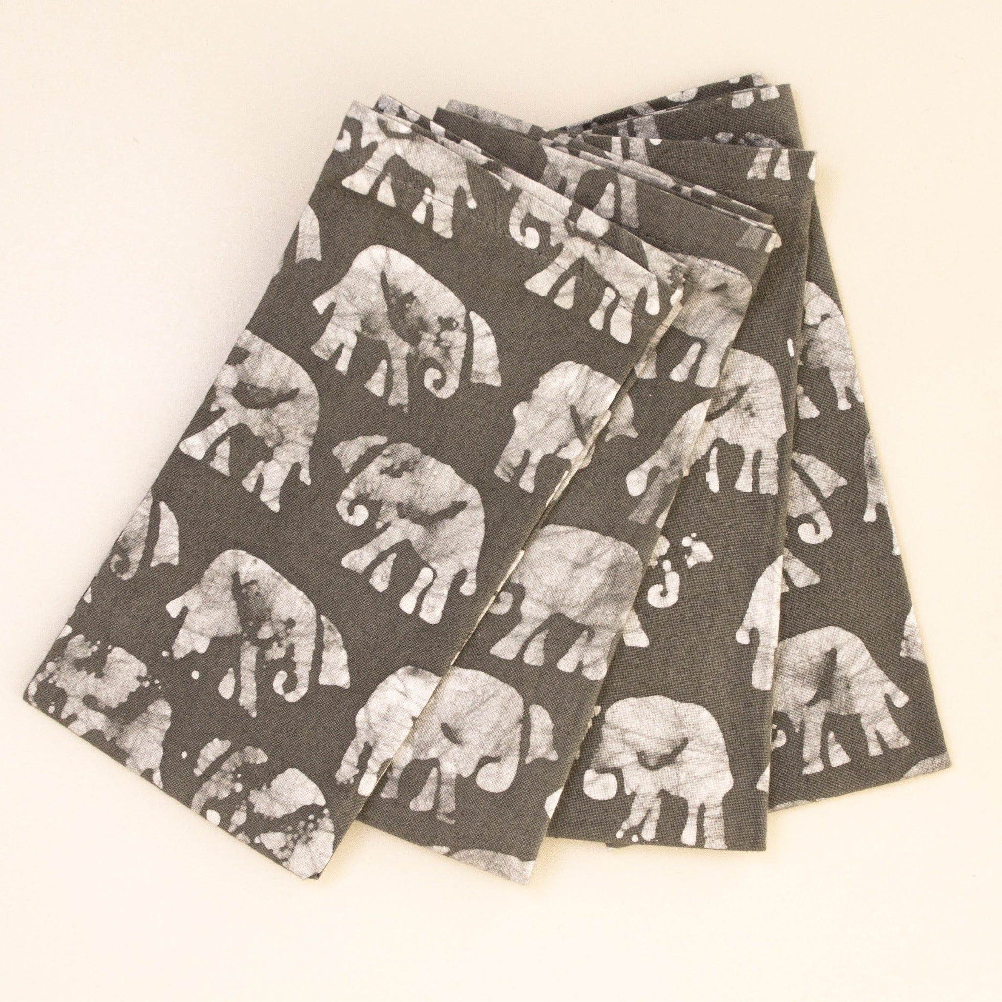 Batik Napkin Set - handmade by the women of Amani using Kenyan material for a Fair Trade boutique