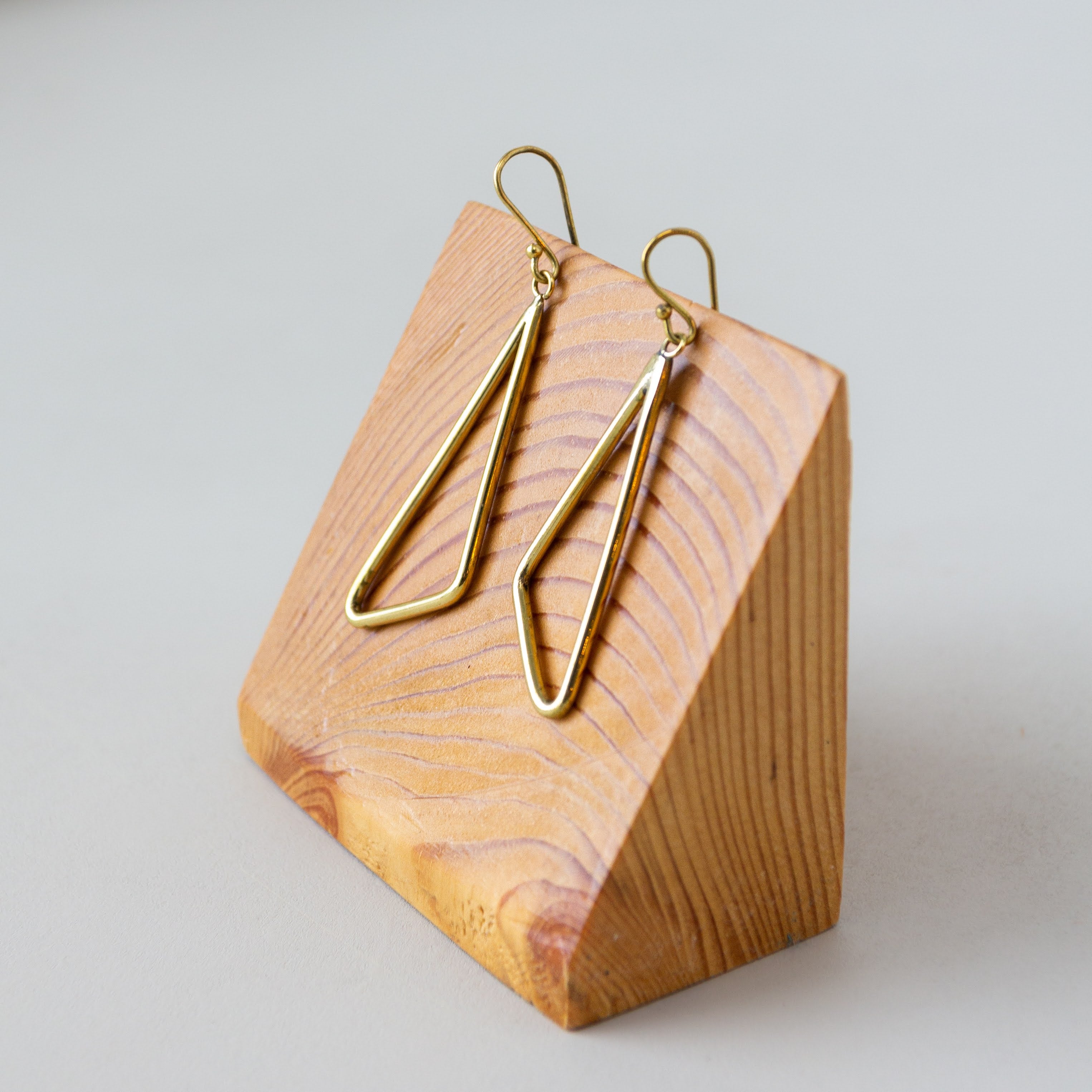 Scalene Earrings - handmade by Kenyan market artisans for a Fair Trade boutique