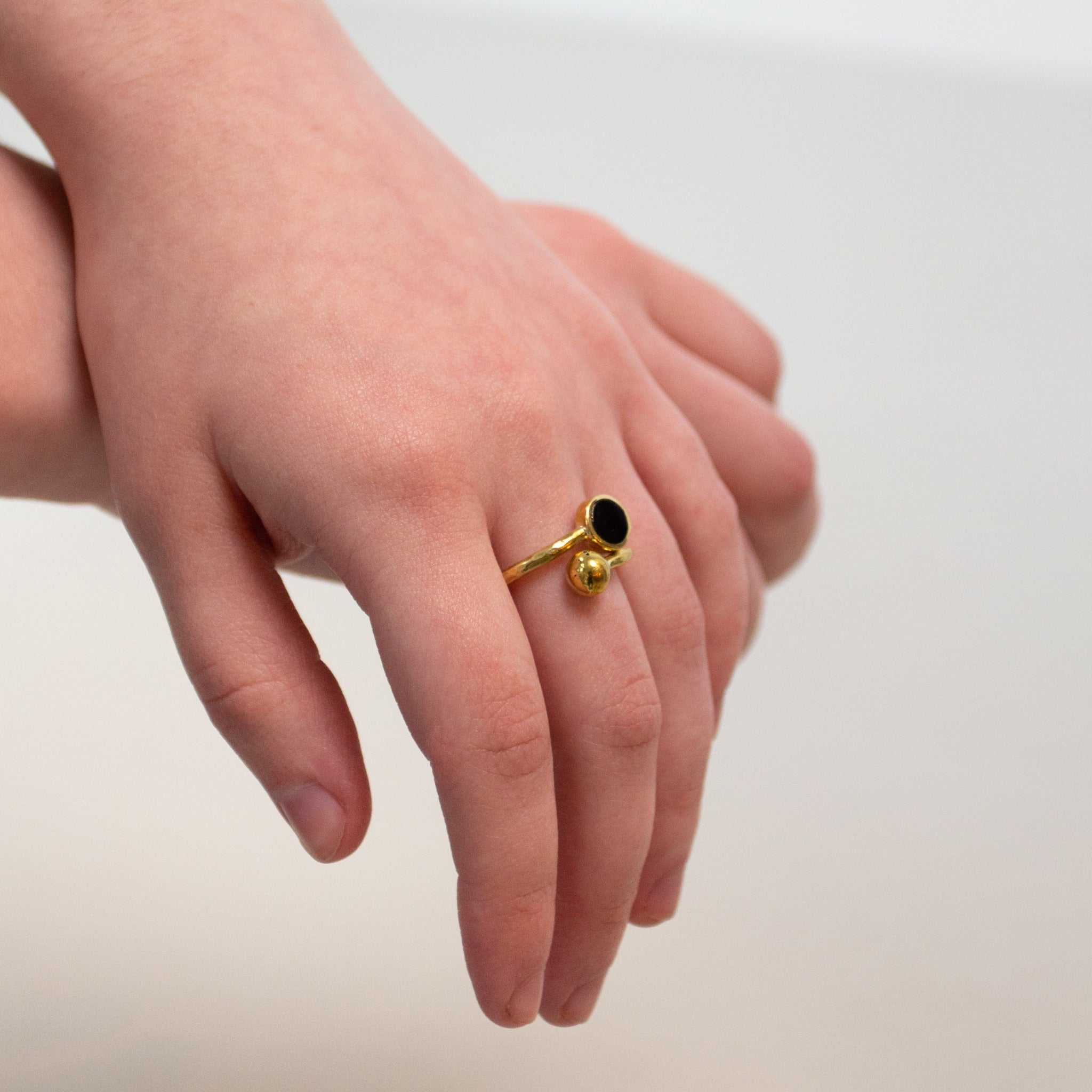 Horn and Globe Ring - handmade by Kenyan market artisans for a Fair Trade social enterprise