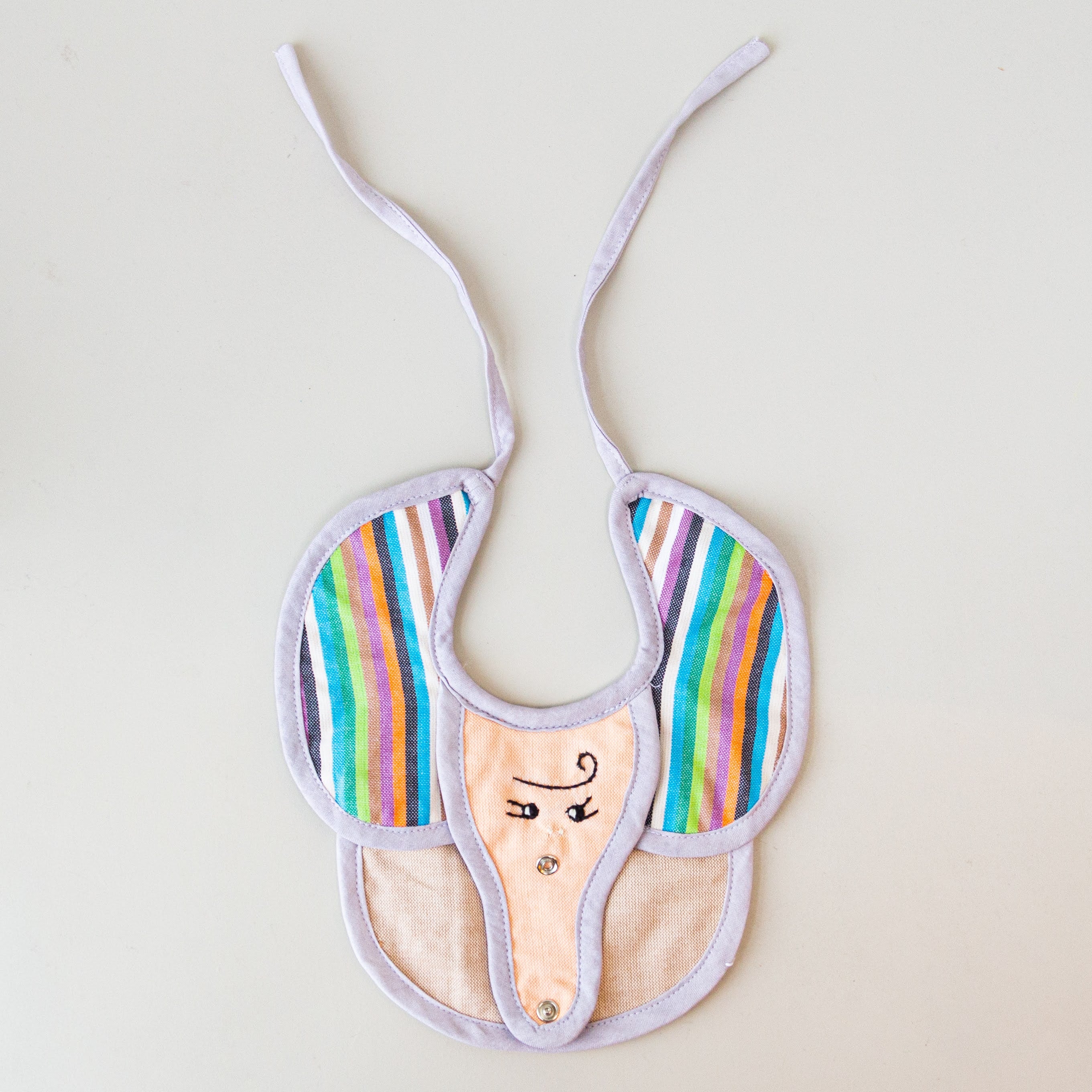 Elephant Baby Bib - made for a fair trade social enterprise
