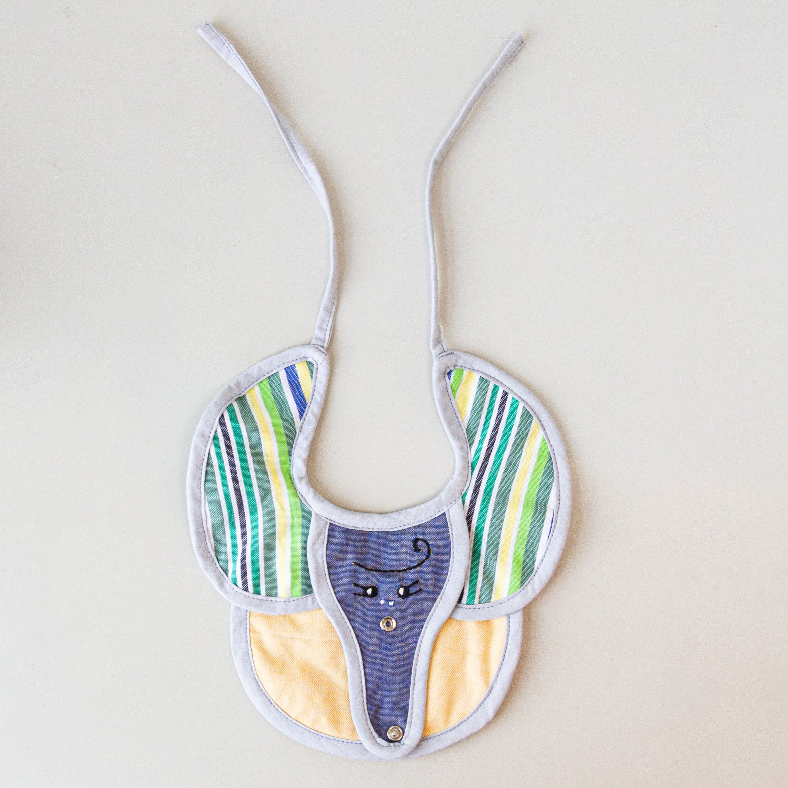 Elephant Baby Bib - made for a fair trade social enterprise