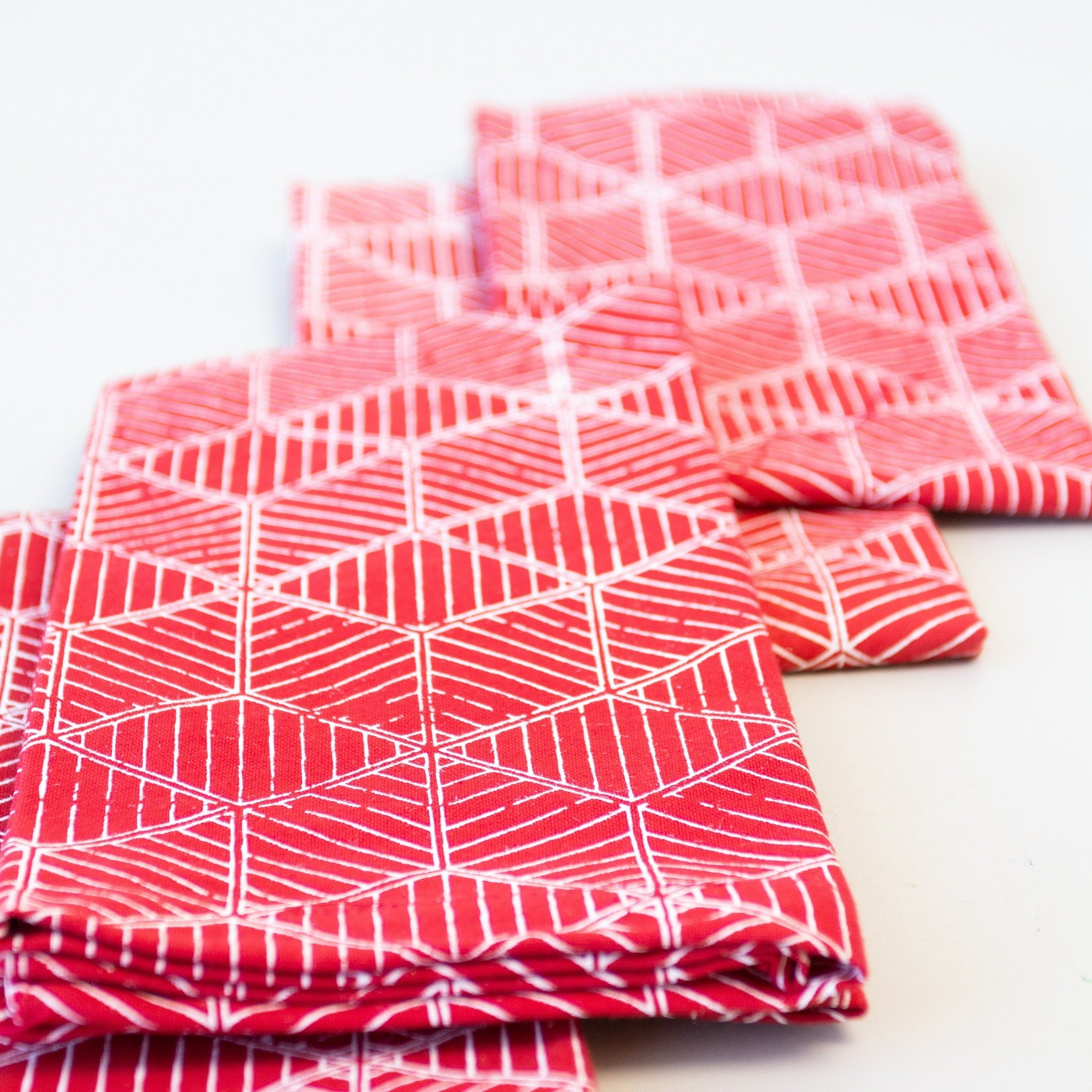 Christmas Napkin Set - handmade by the women of Amani using Kenyan materials for a Fair Trade boutique