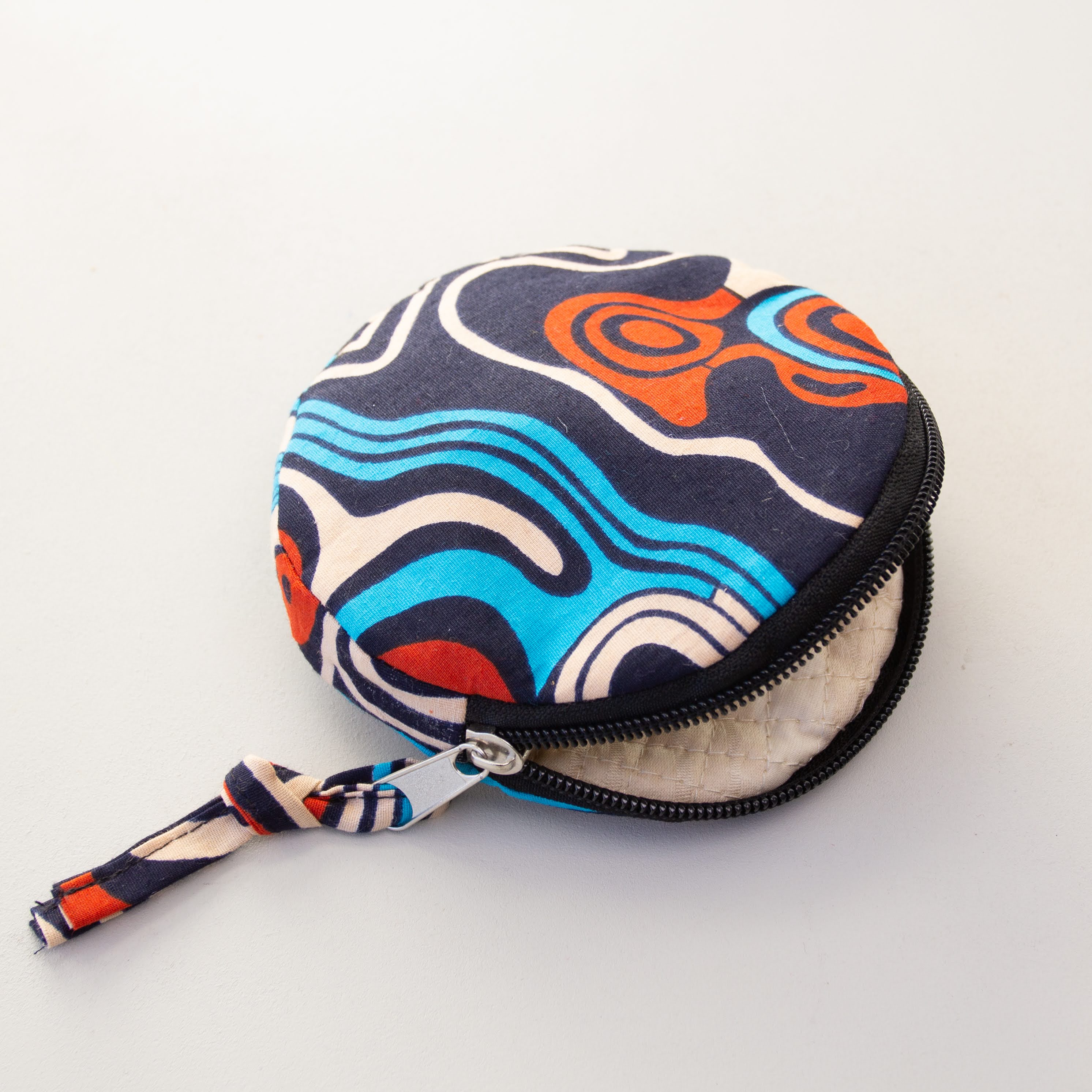 Round Pouch - handmade by the women of Uganda using local materials for a Fair Trade boutique