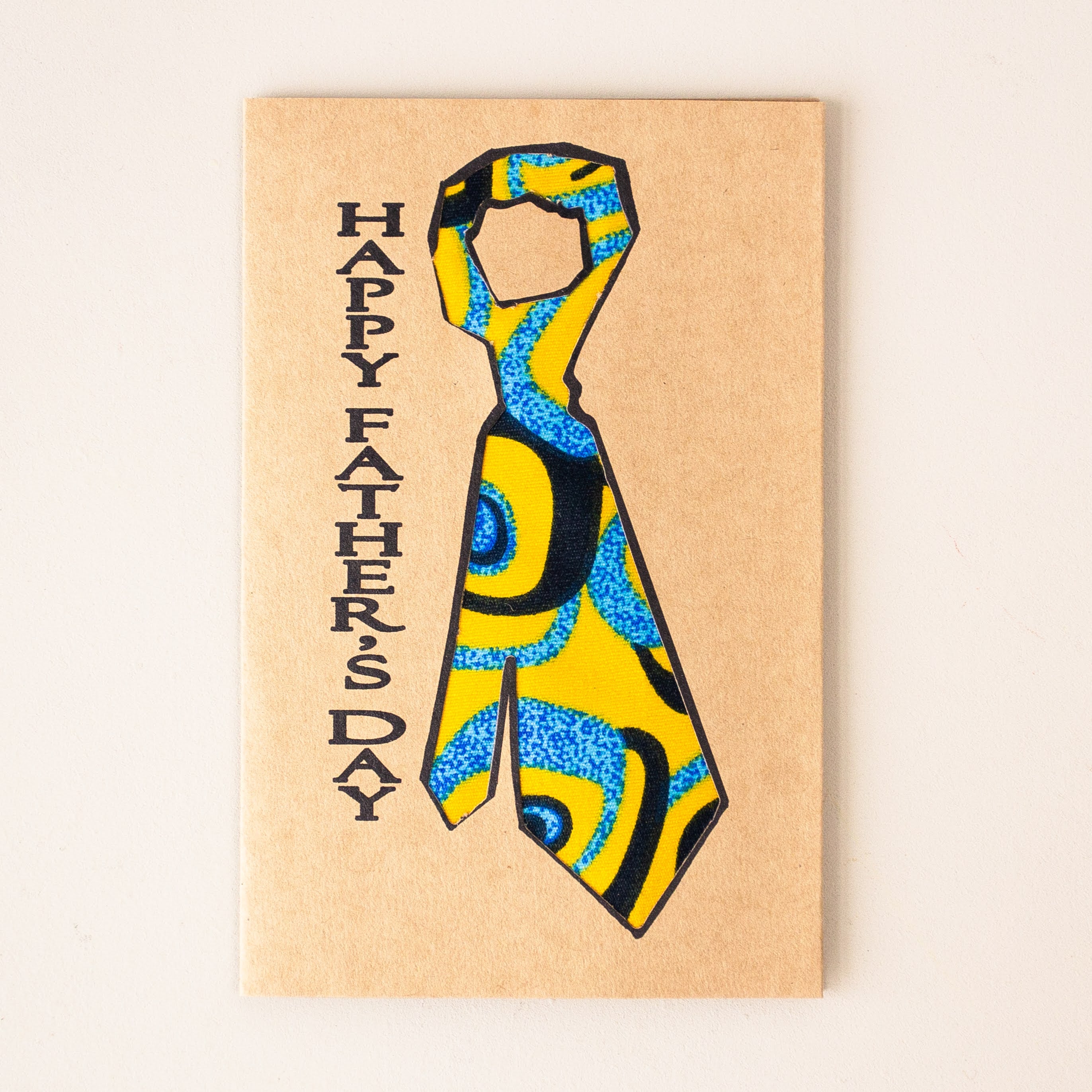 Father's Day Card - Kenyan materials and design for a fair trade boutique