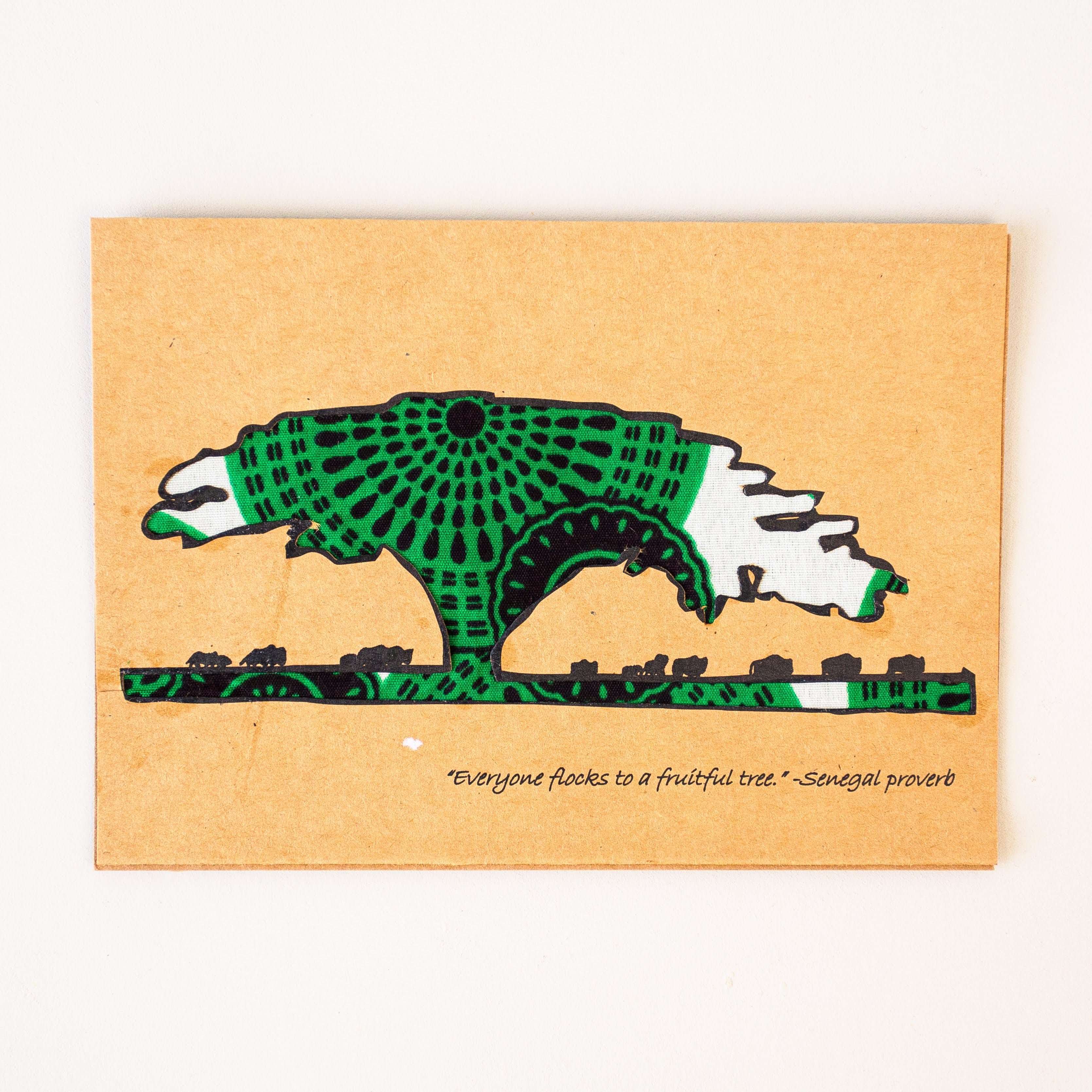 Acacia Tree Card - Kenyan materials and design for a fair trade boutique