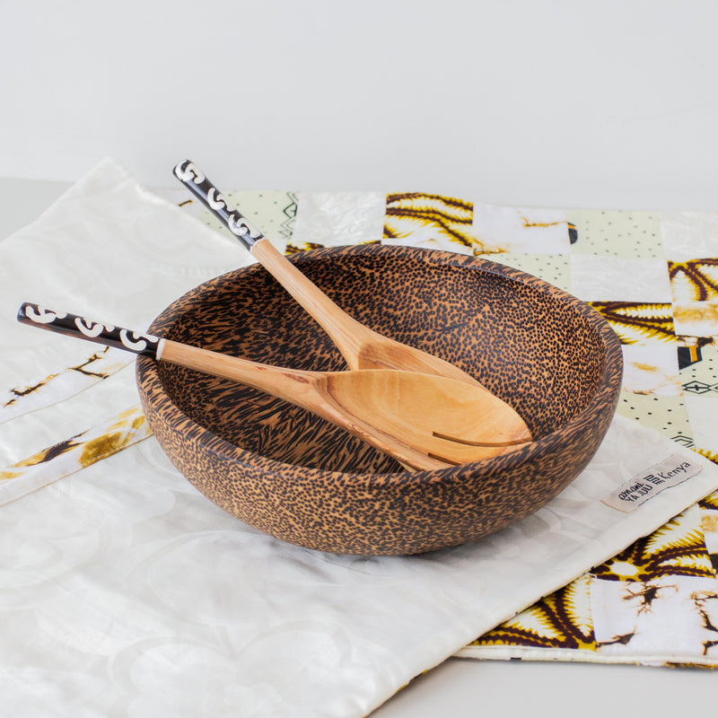 Palm Wood Bowl - handcrafted using local Kenyan palm wood by market artisans for a Fair Trade boutique