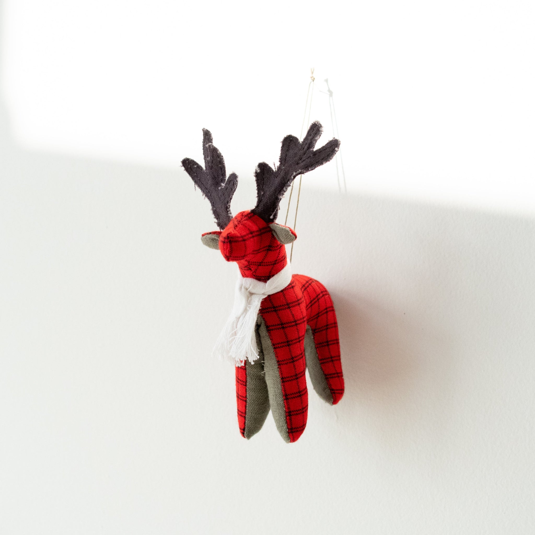 Maasai Reindeer Ornament- handmade by the women of Amani using Kenyan materials for a fair trade social enterprise