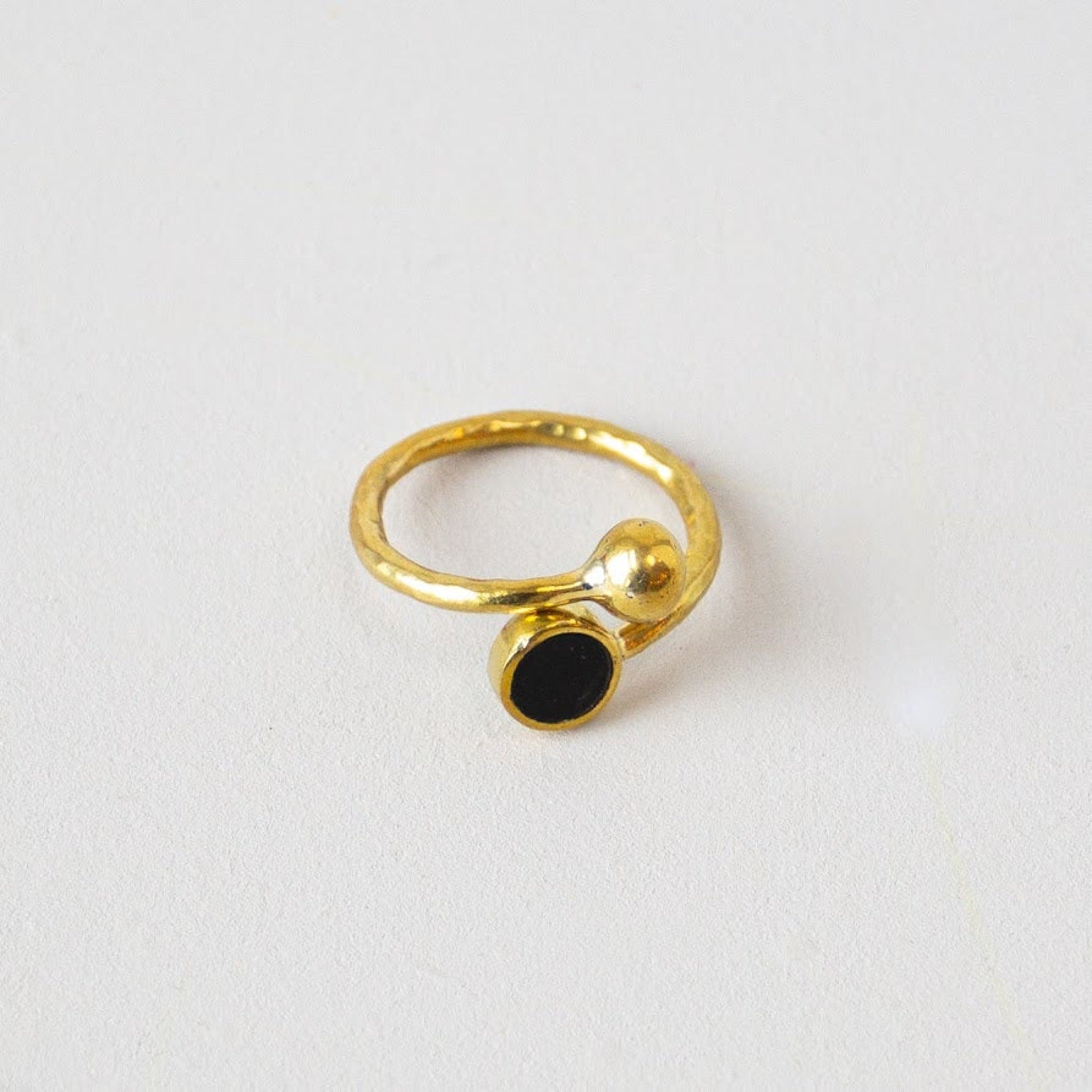 Horn and Globe Ring - handmade by Kenyan market artisans for a Fair Trade social enterprise