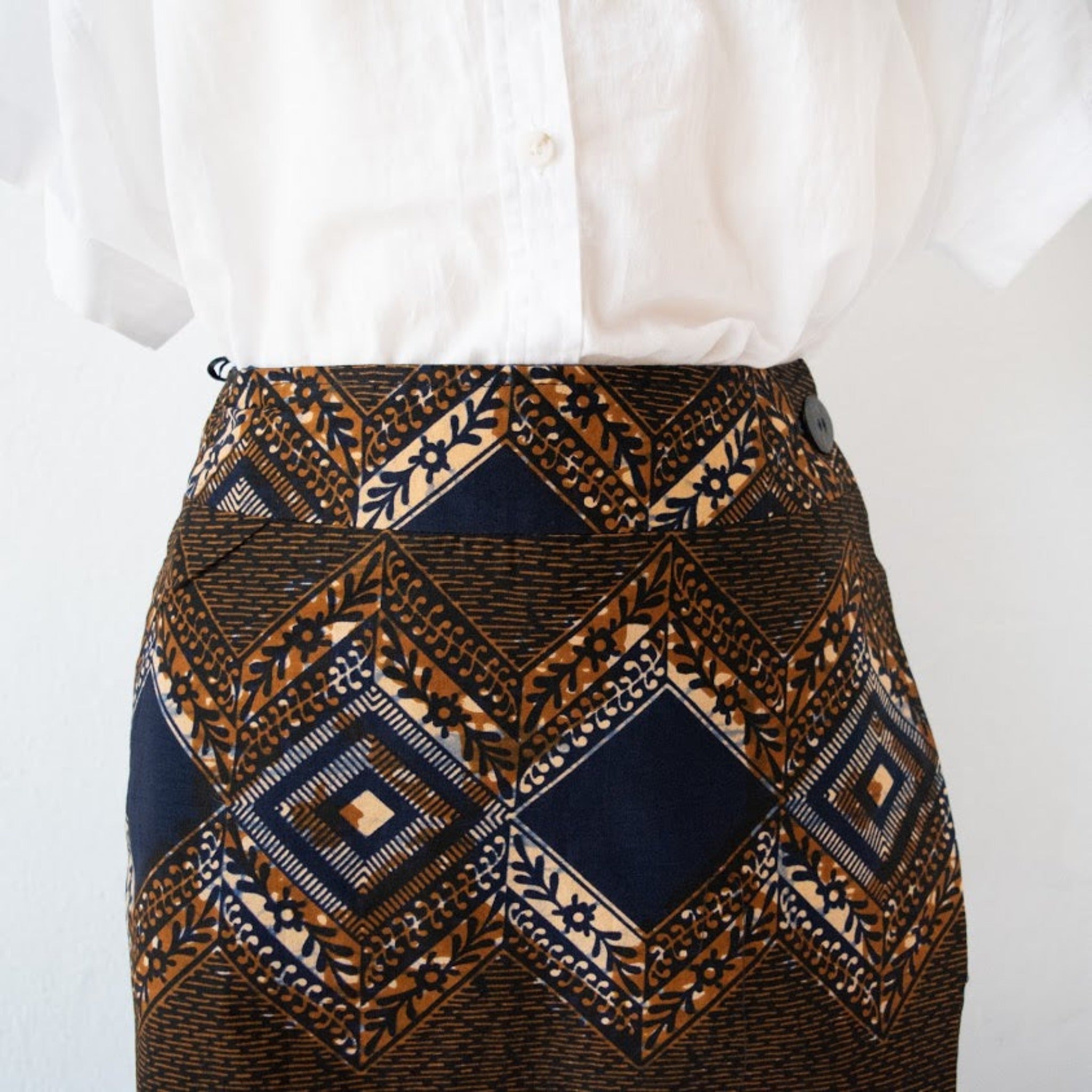 Simple Wrap Skirt - Kenyan materials and design for a fair trade boutique