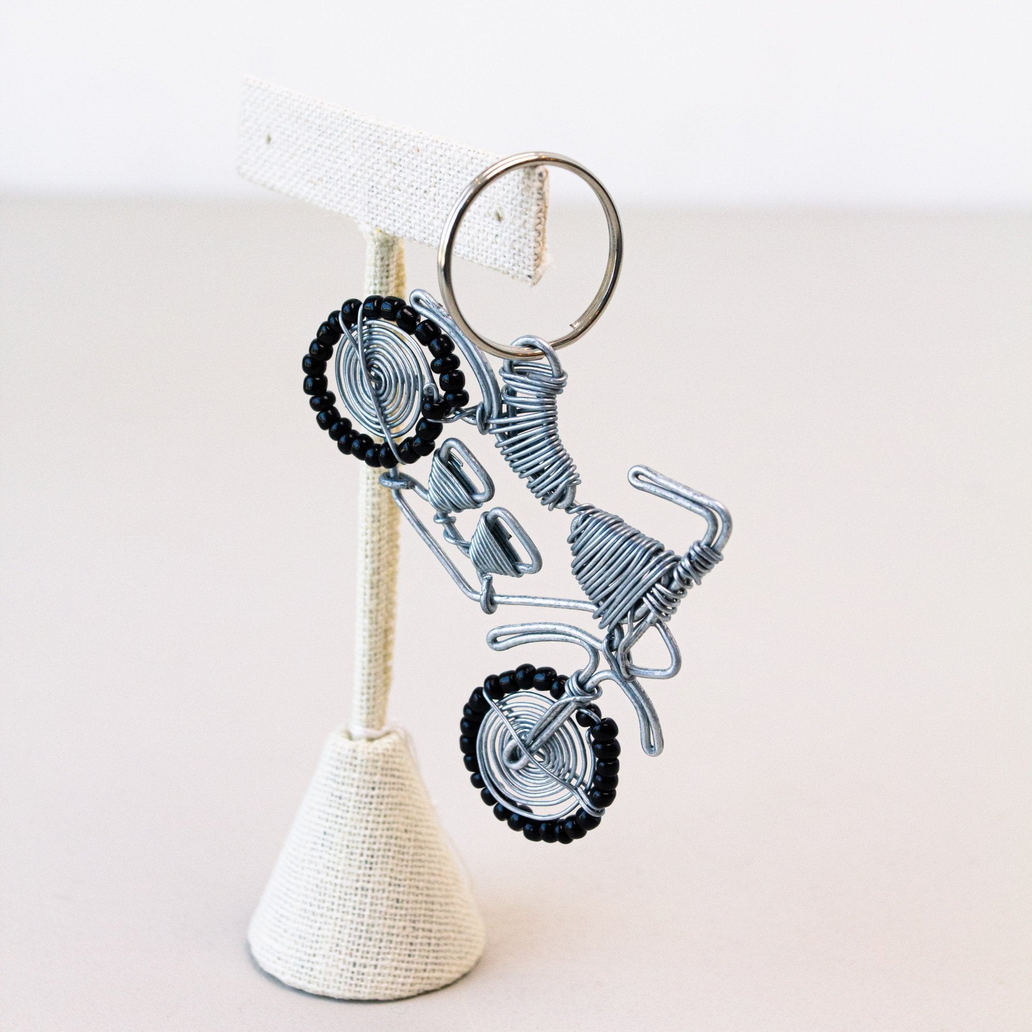 Wire Motorcycle Keychain- made for a fair trade social enterprise