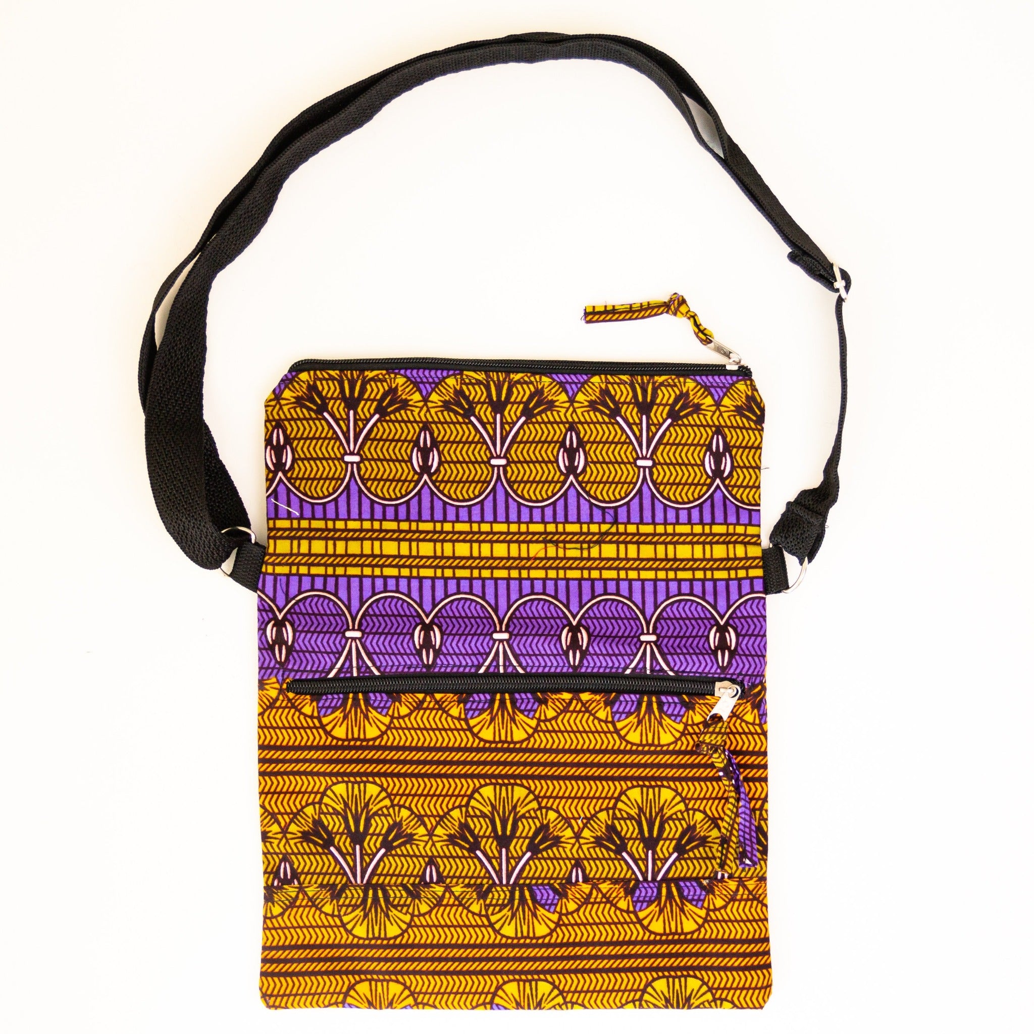 Kitenge Foldover Bag - Ugandan materials and design for a fair trade boutique