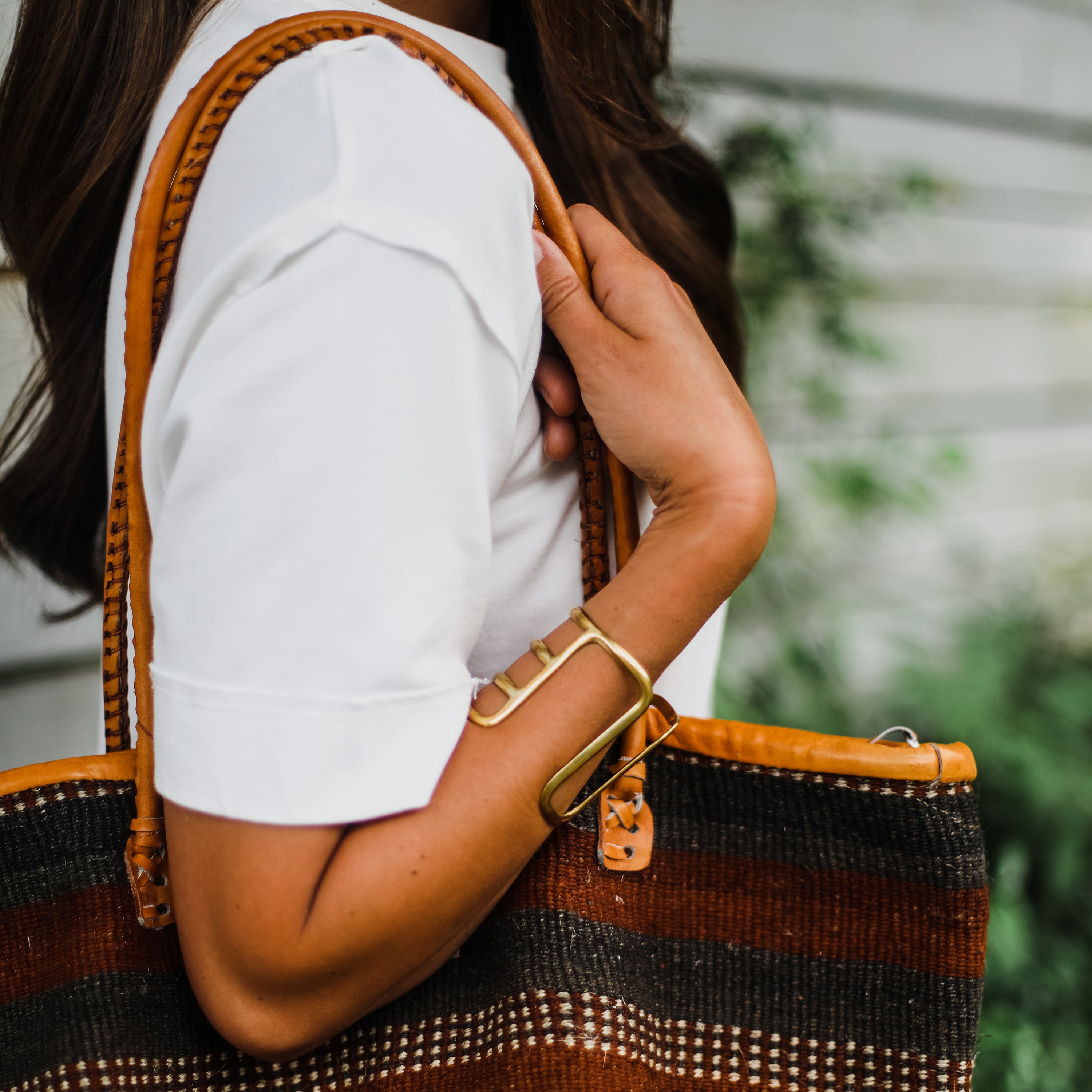 Amani Brass Cuff - Kenyan materials and design for a fair trade boutique