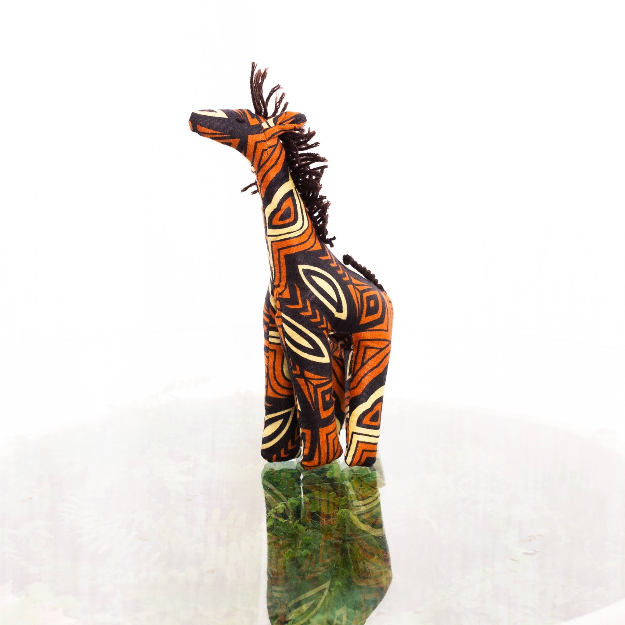 Mini Plush Animals - handmade by the women of Amani Uganda using local materials for a Fair Trade boutique