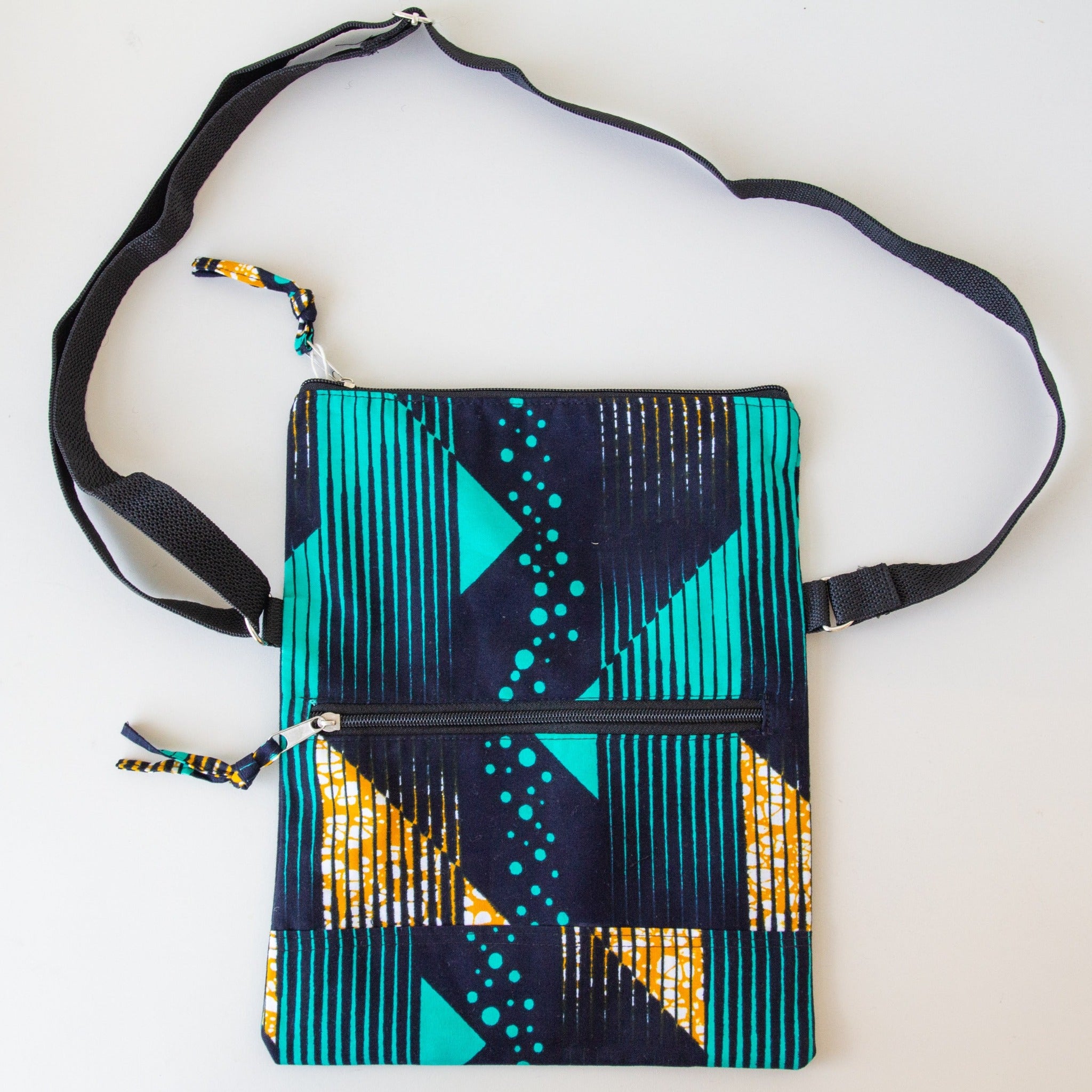 Kitenge Foldover Bag - Ugandan materials and design for a fair trade boutique