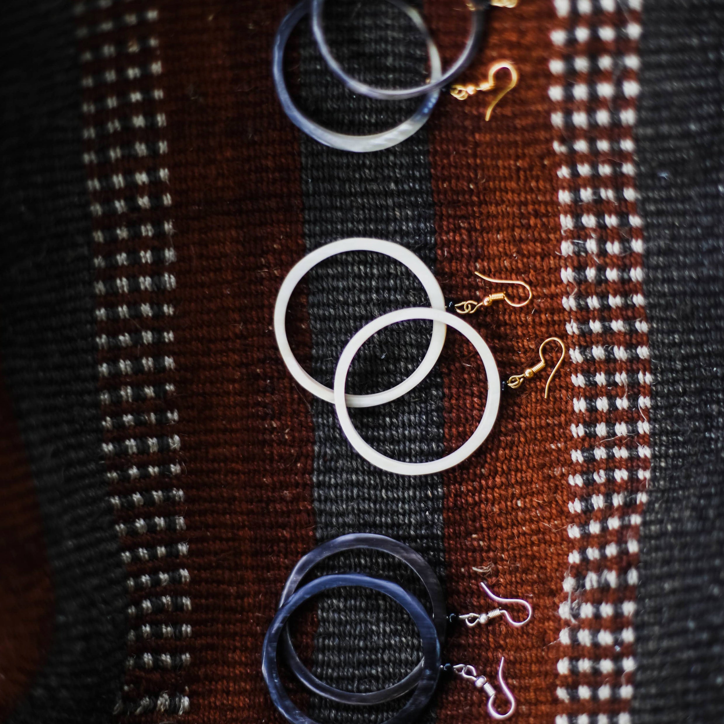Horn Hoop Earrings - Kenyan materials and design for a Fair Trade social enterprise