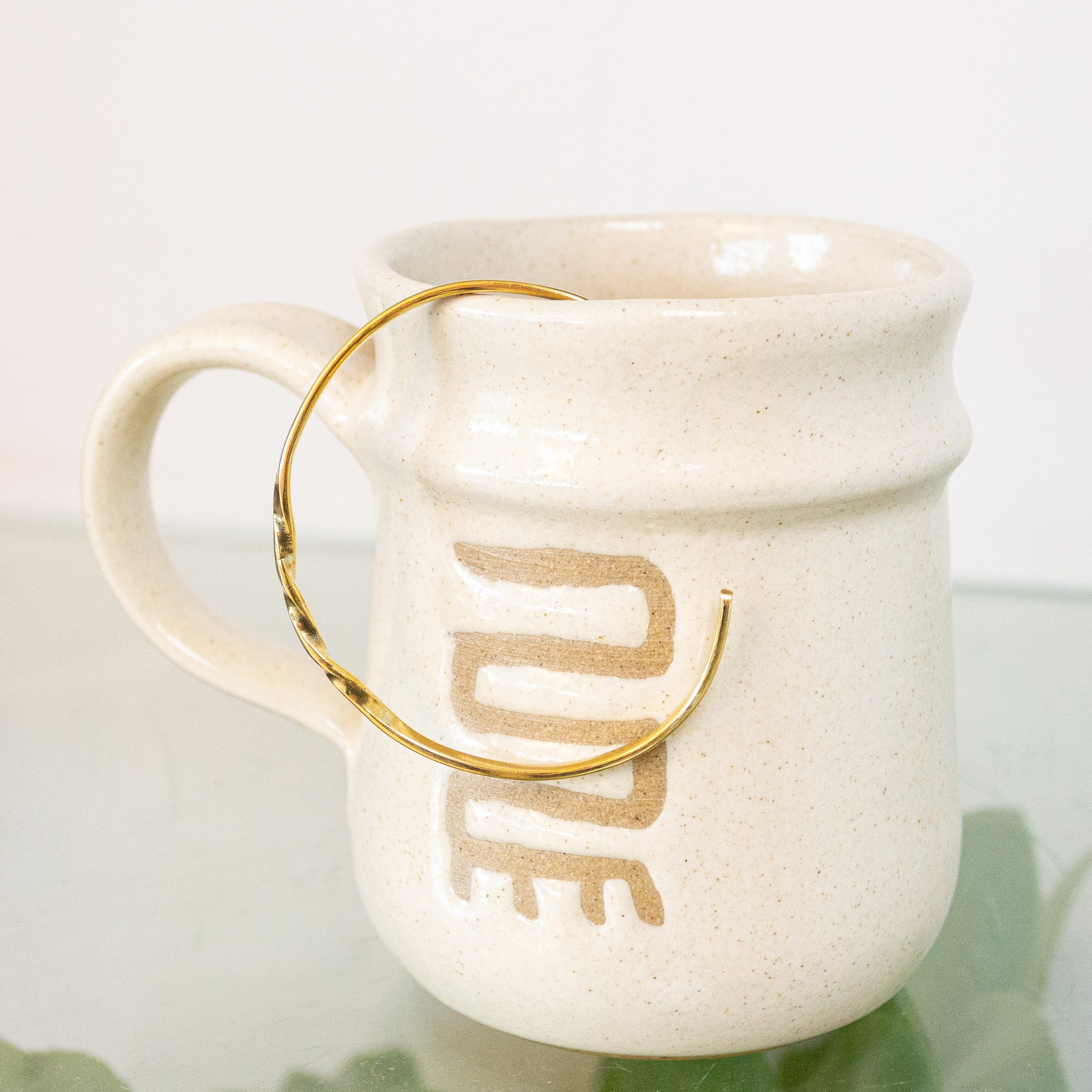 Thin Brass Cuff - handmade by Kenyan market artisans for a Fair Trade boutique