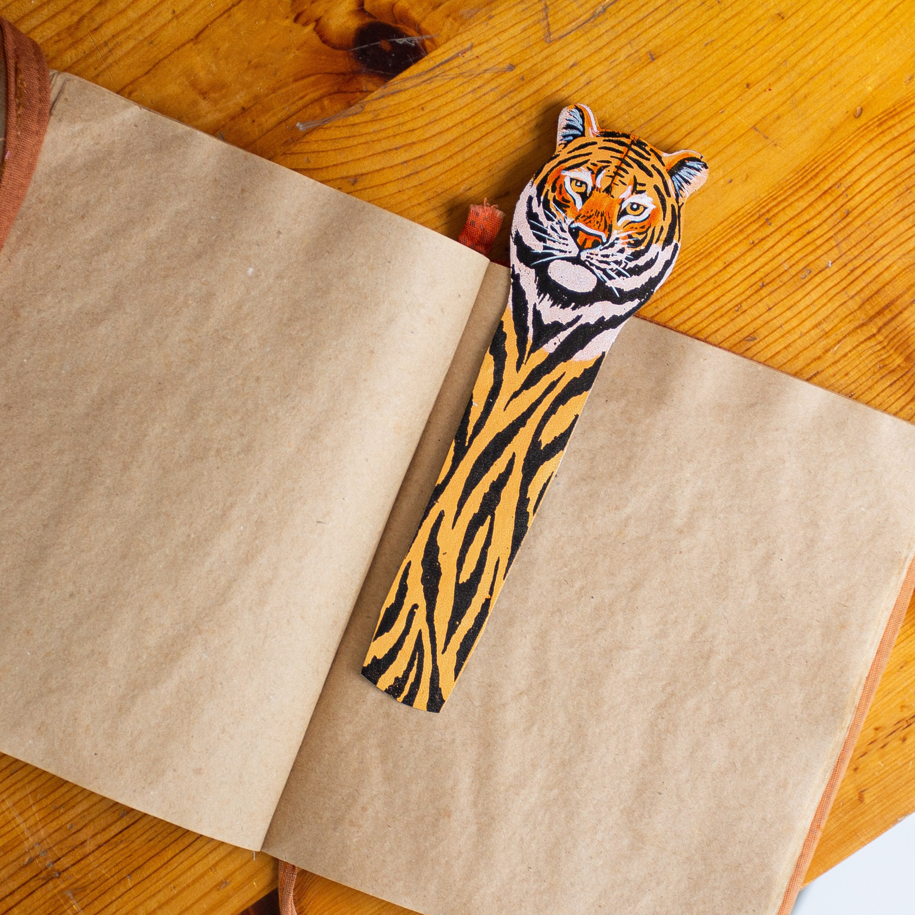 Hand Painted Leather Bookmarks - Kenyan materials and design for a fair trade boutique