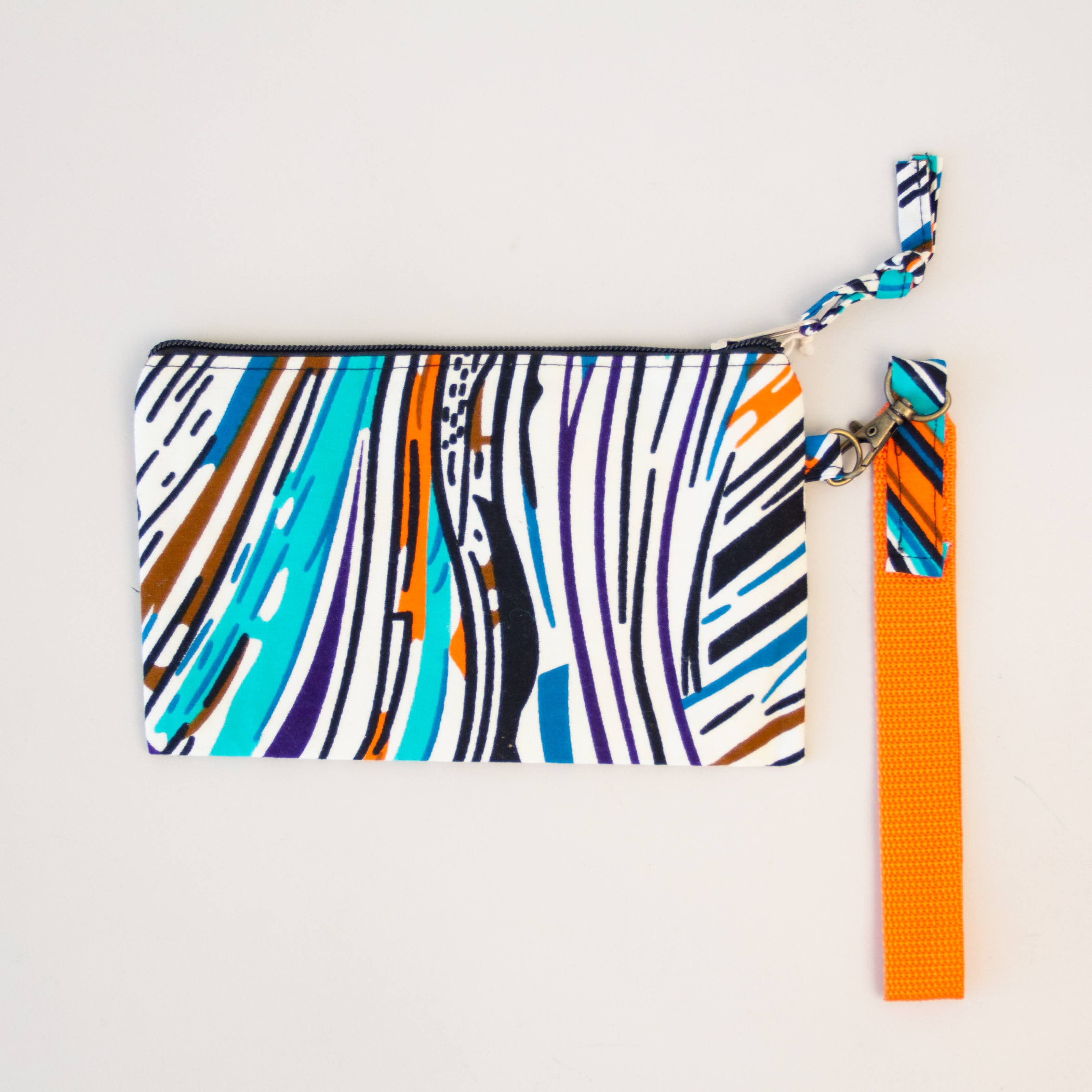 Uganda Wristlet - handmade by the women of Amani using Ugandan materials for a Fair Trade boutique