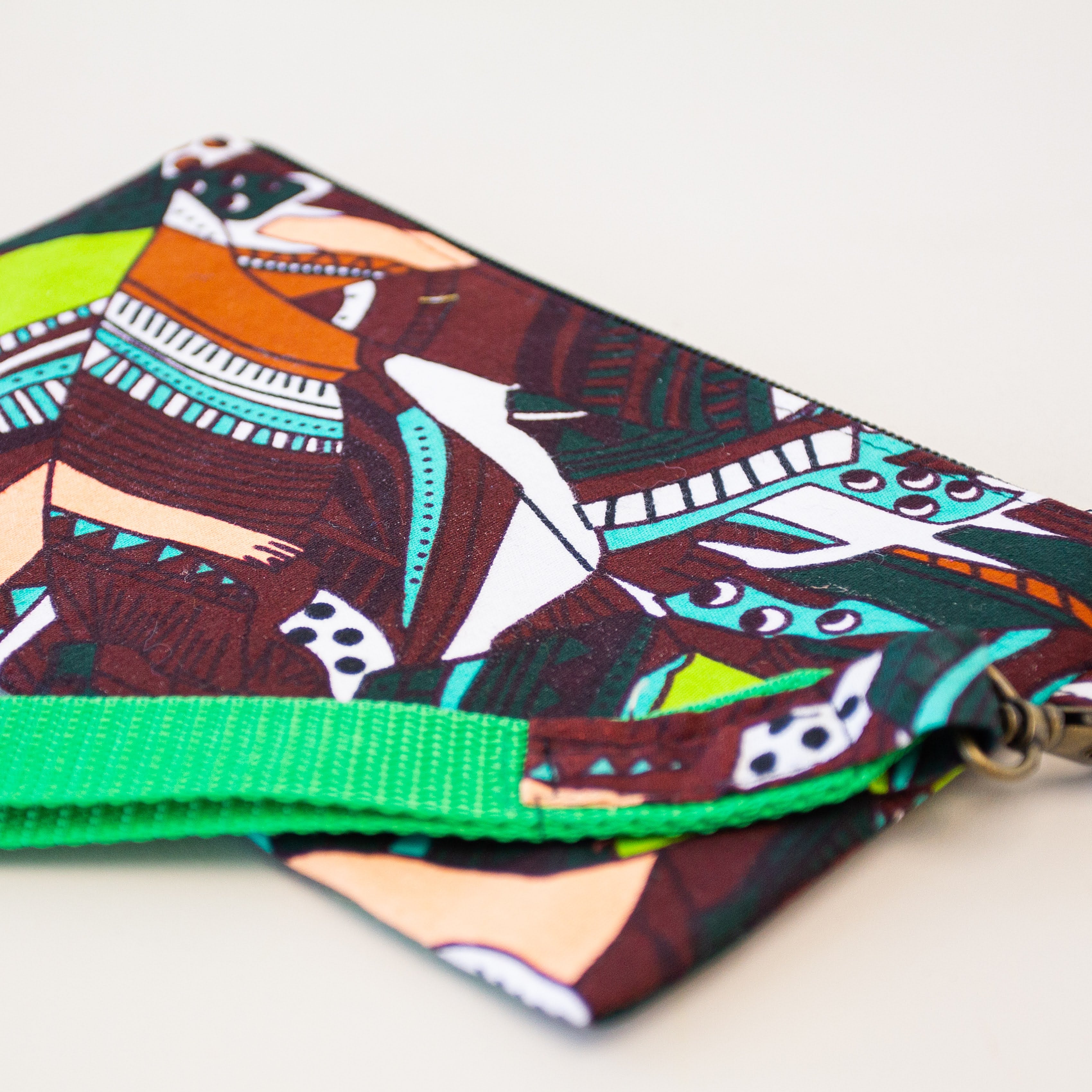 Uganda Wristlet - handmade by the women of Amani using Ugandan materials for a Fair Trade boutique