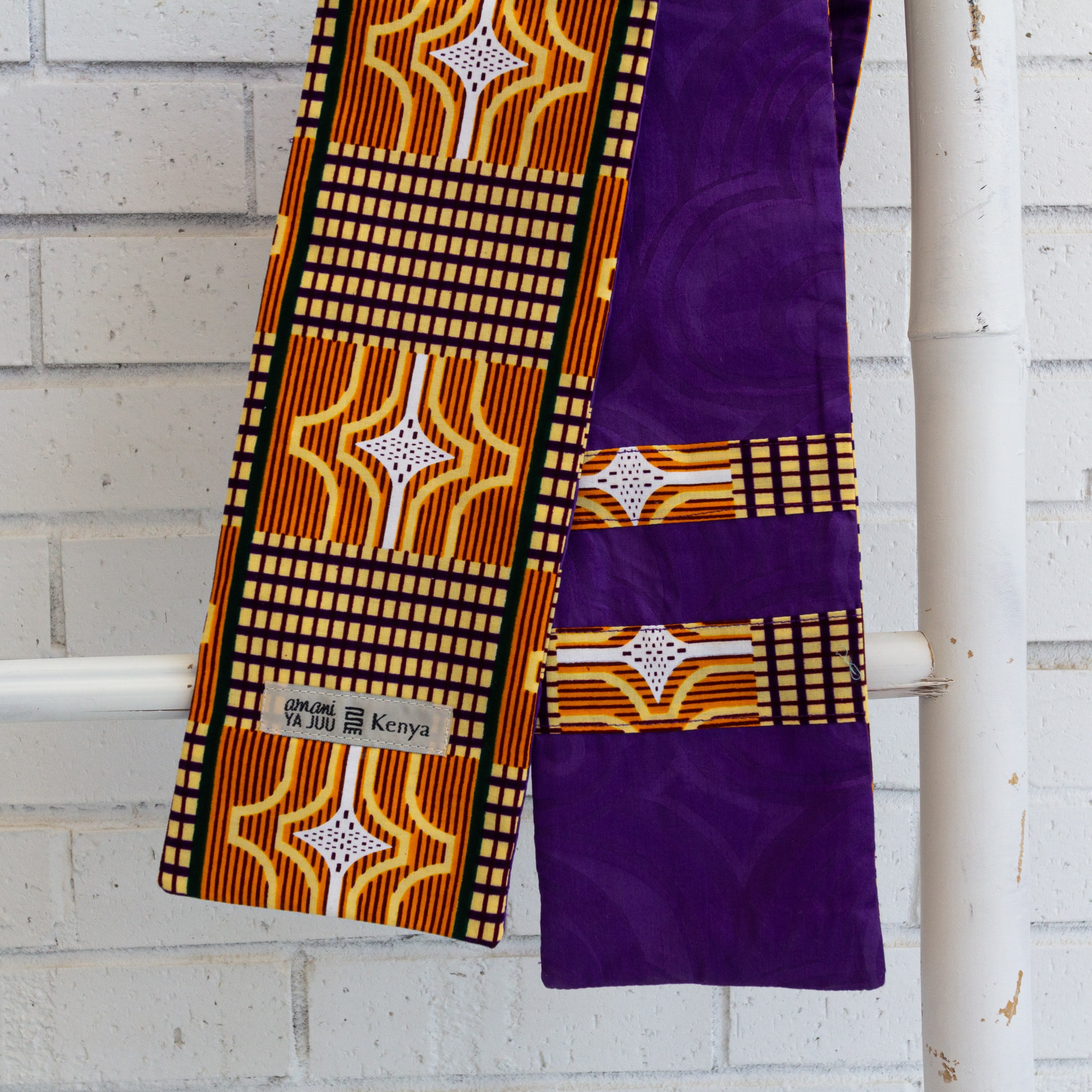 Kitenge Choir Stole - handmade using Kenyan textiles by the women of Amani Kenya for a Fair Trade boutique