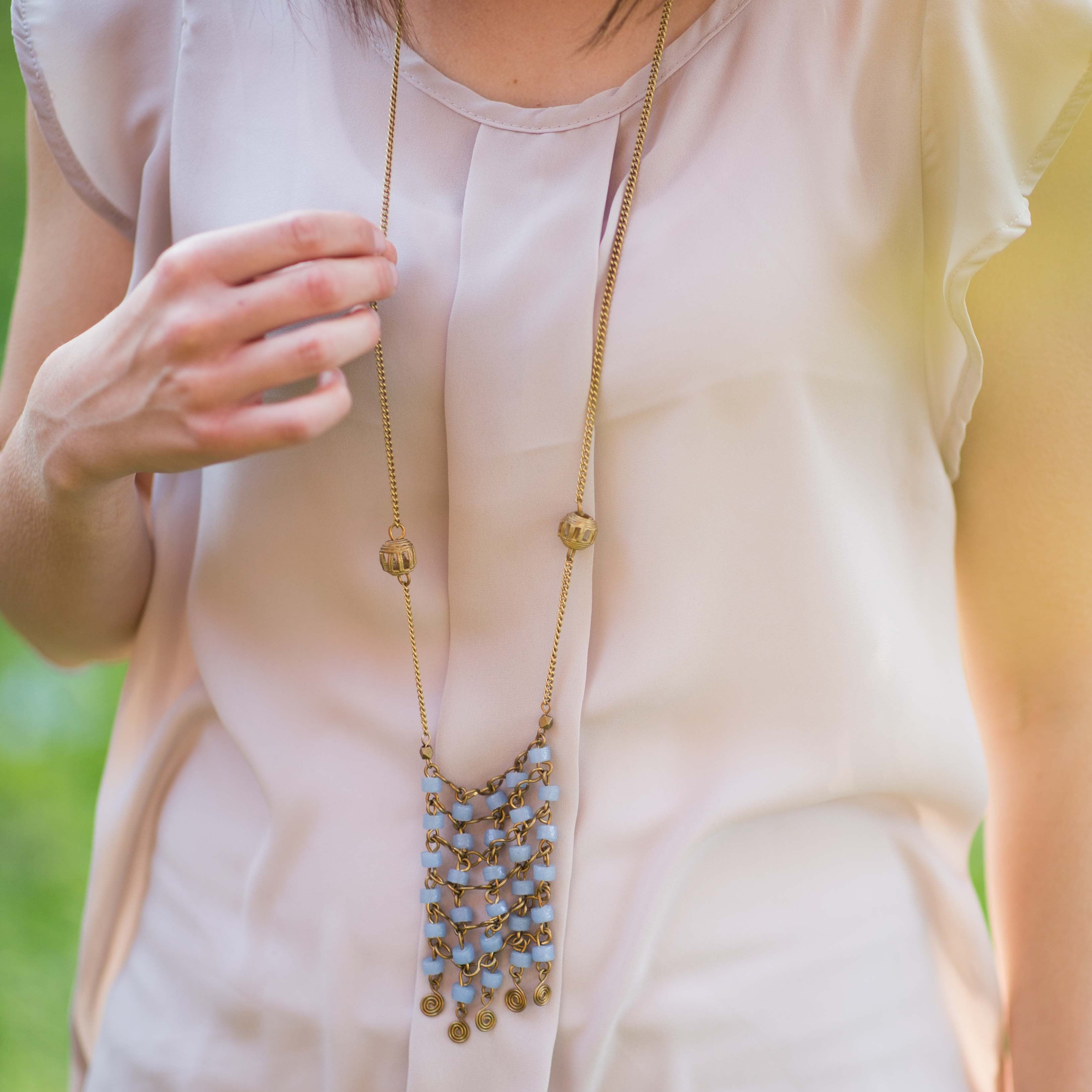 Turkana Bead Necklace - Kenyan materials and design for a fair trade boutique