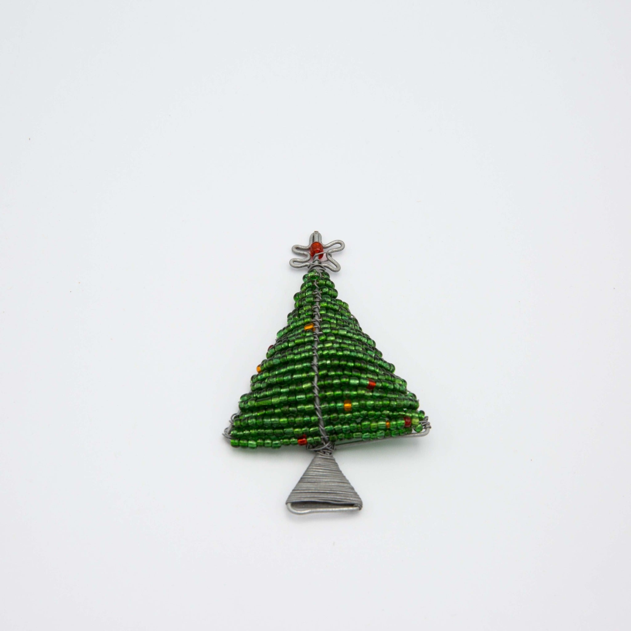 Beaded Christmas Magnet - Kenyan materials and design for a fair trade social enterprise