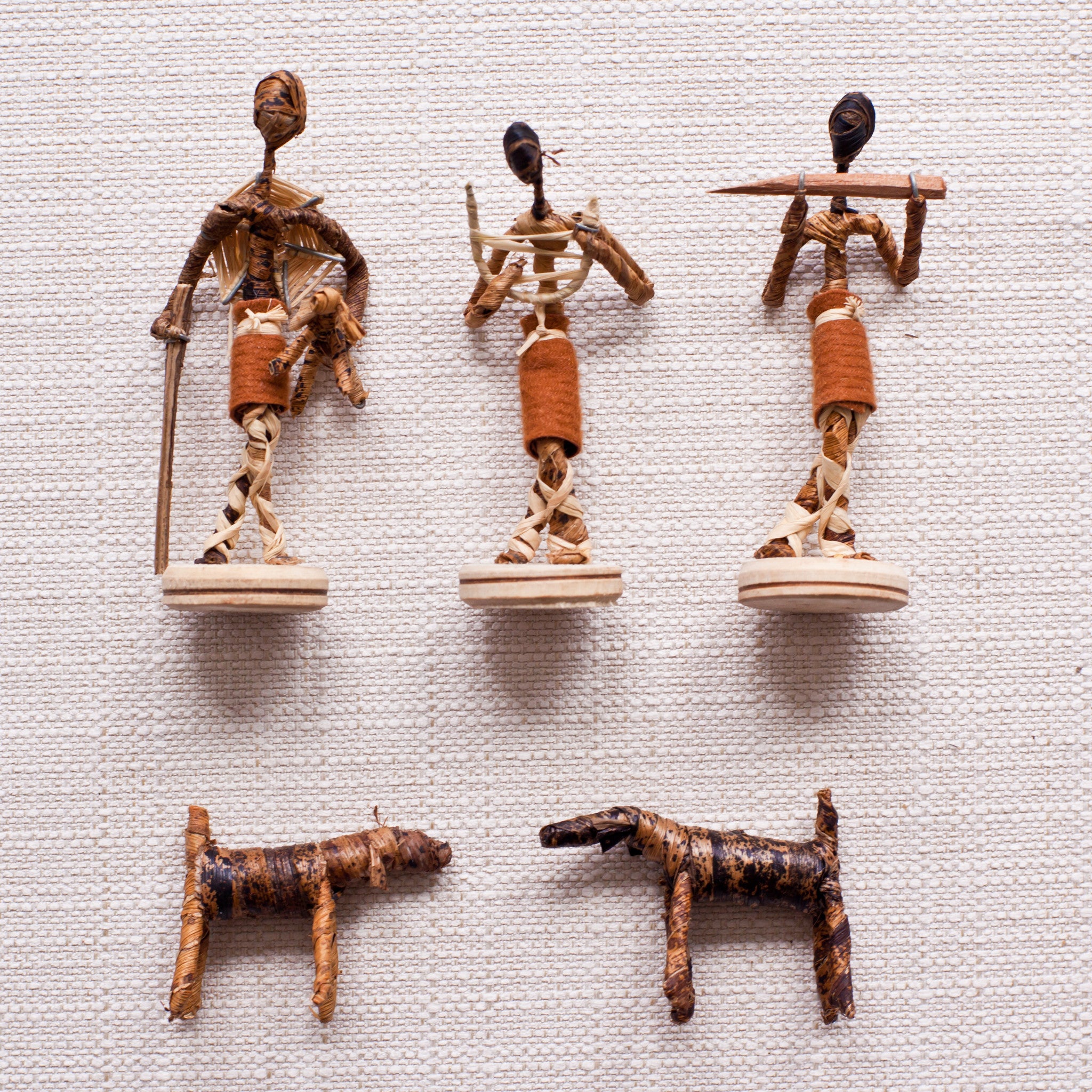 Banana Leaf Nativity Set - Kenyan materials and design for a fair trade boutique