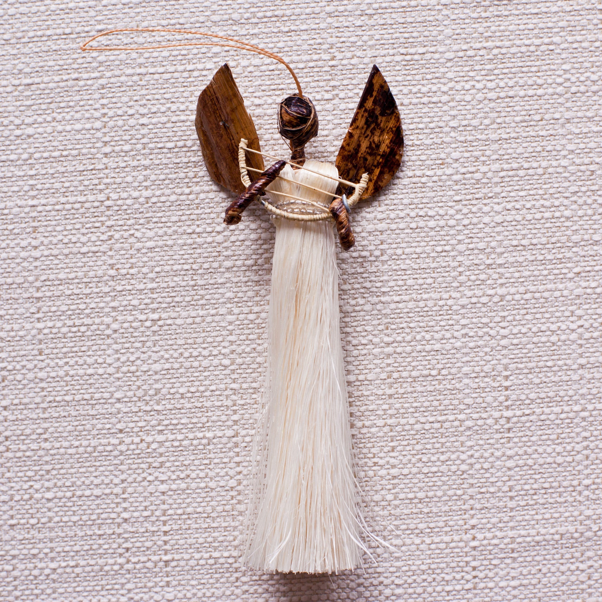 Sisal Angel Ornaments Set - Kenyan materials and design for a fair trade boutique