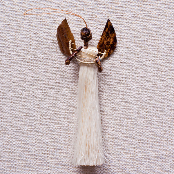 Sisal Angel Ornaments Set - Kenyan materials and design for a fair trade boutique
