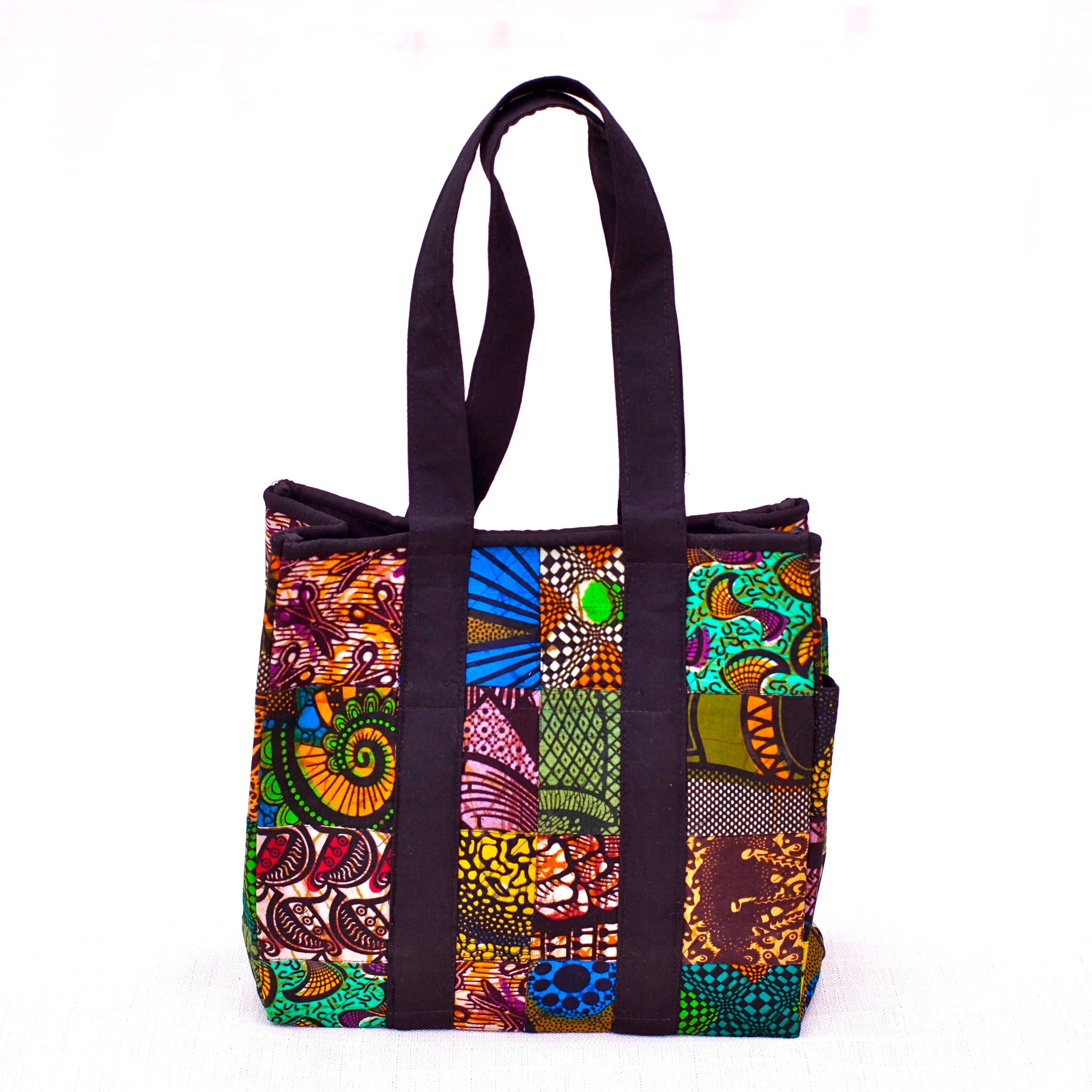 Mini Patch Tote - Ugandan materials and design for a fair trade social enterprise