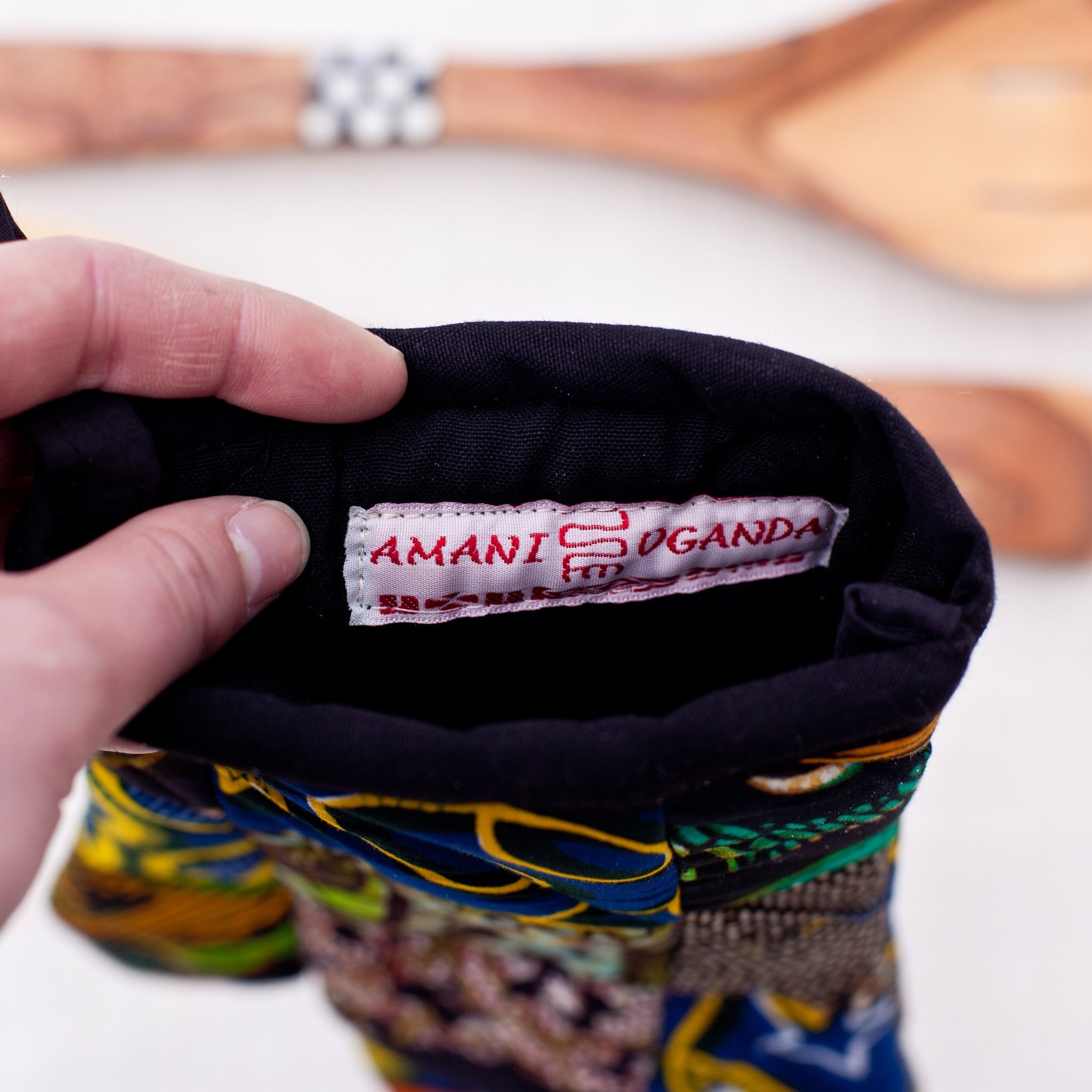 Original Patch Oven Glove & Spoon Set - Kenyan and Ugandan materials and design for a fair trade social enterprise