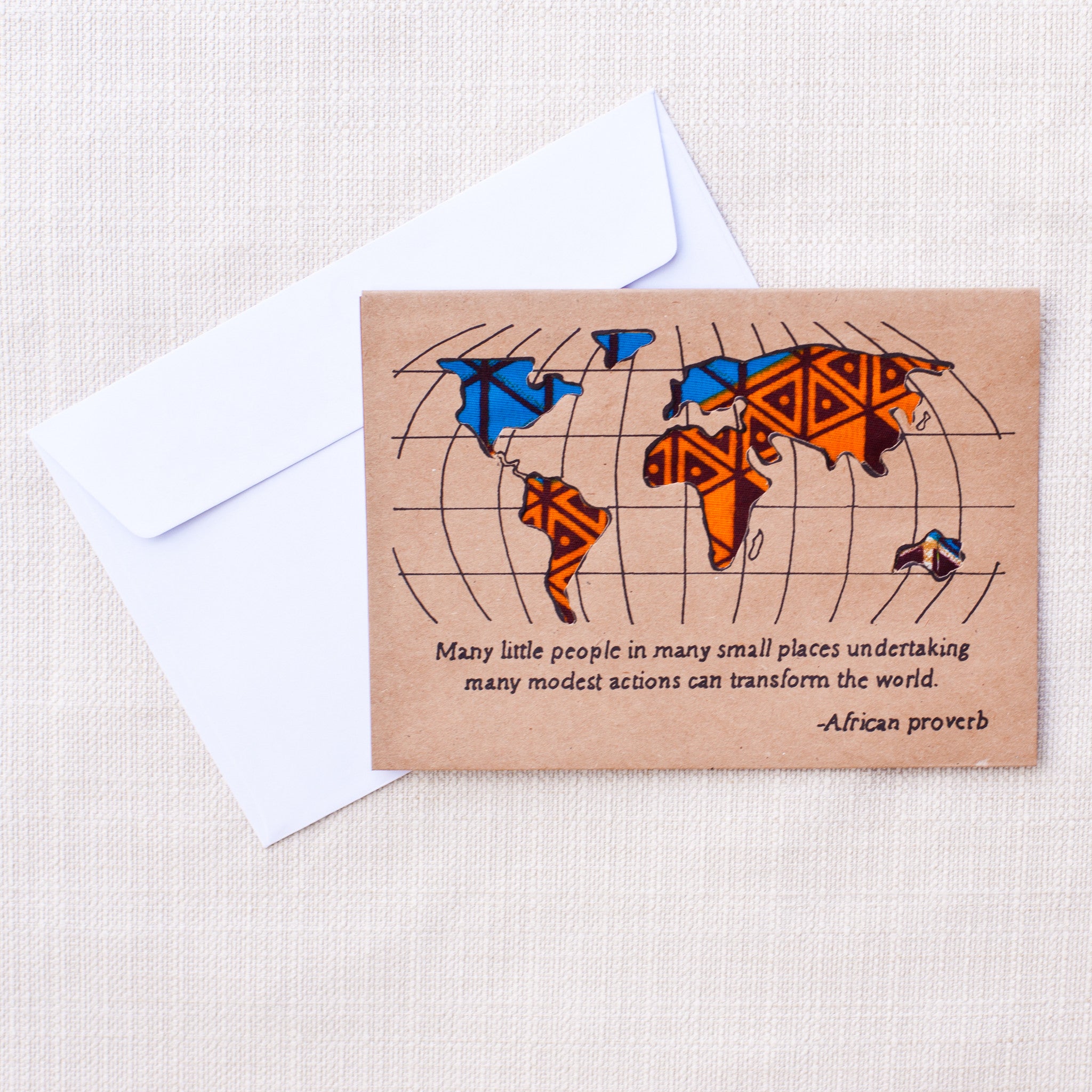 World Card - Kenyan materials and design for a fair trade social enterprise