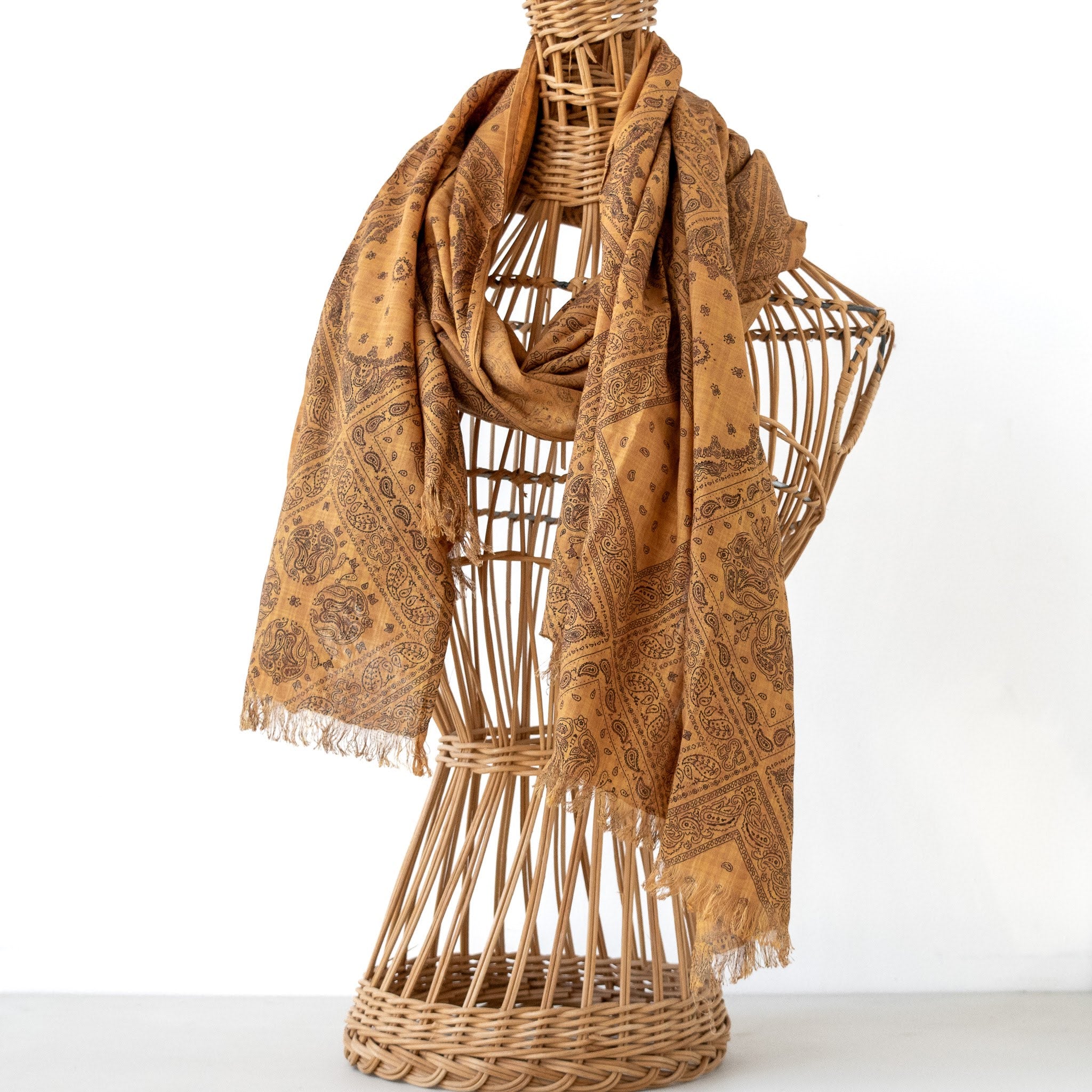 Paisley Pamba Scarf-handmade using local Kenyan cotton cloth by the women of Amani for a Fair Trade boutique