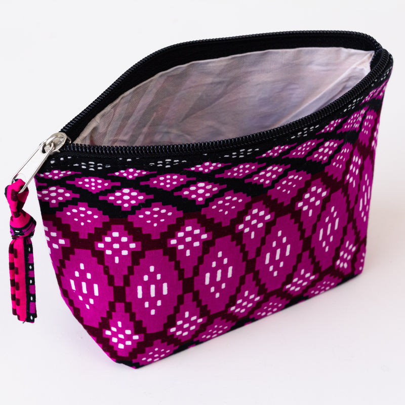 Cosmetic Case - handmade by the women of Uganda using local materials for a Fair Trade boutique