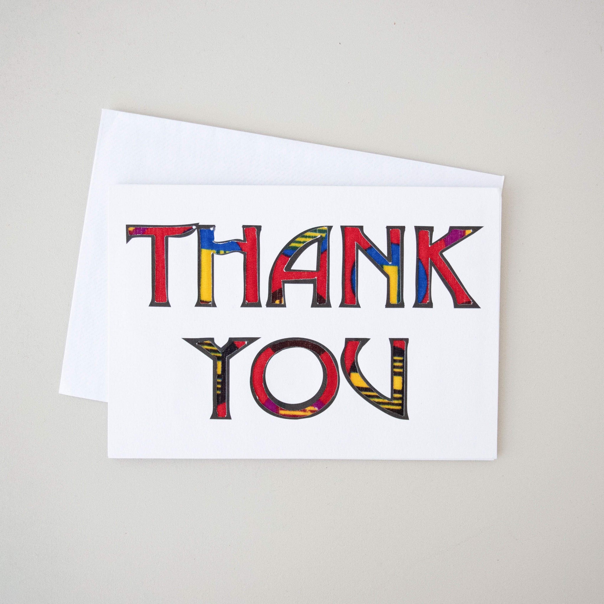 Thank You Card - Kenyan materials and design for a fair trade social enterprise
