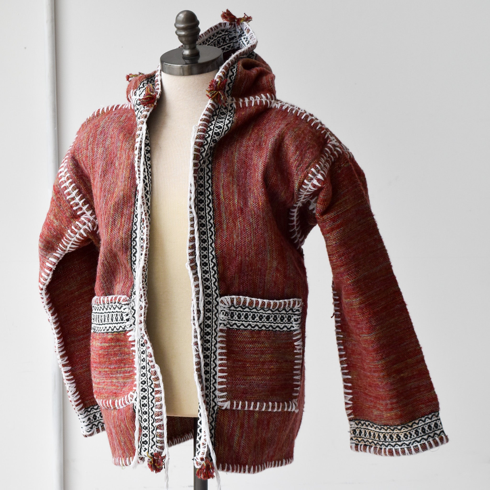 North African Kashabia Jacket--wool jacket made for a fair trade boutique