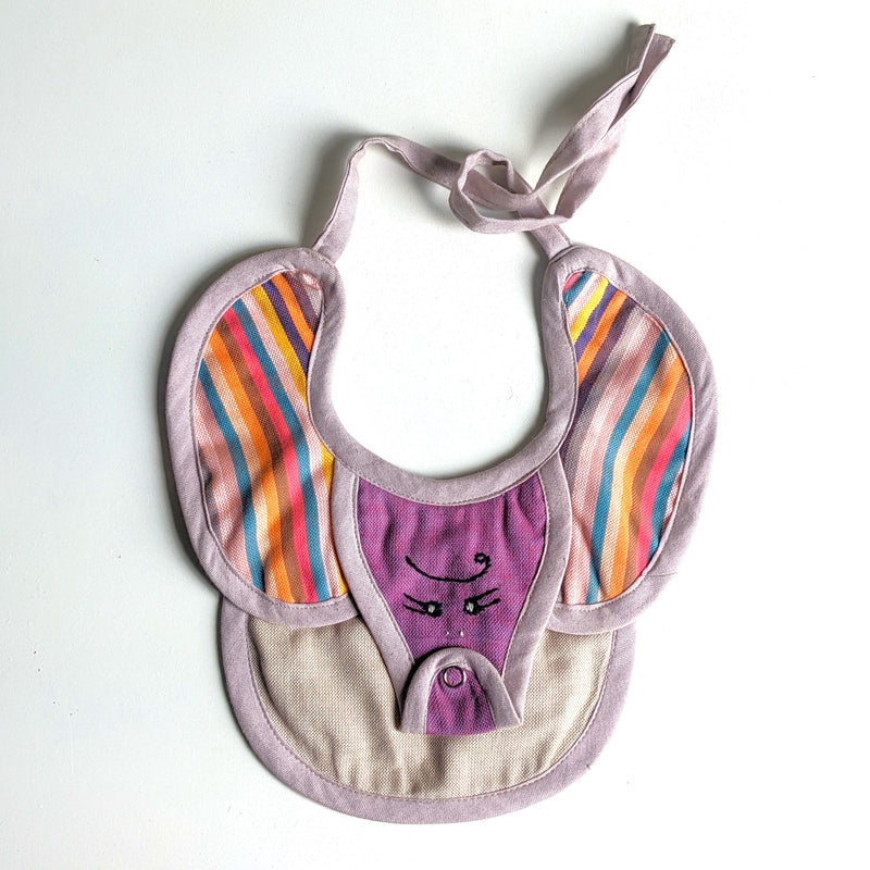Elephant Baby Bib handmade by women of Amani ya Juu in Nairobi Kenya