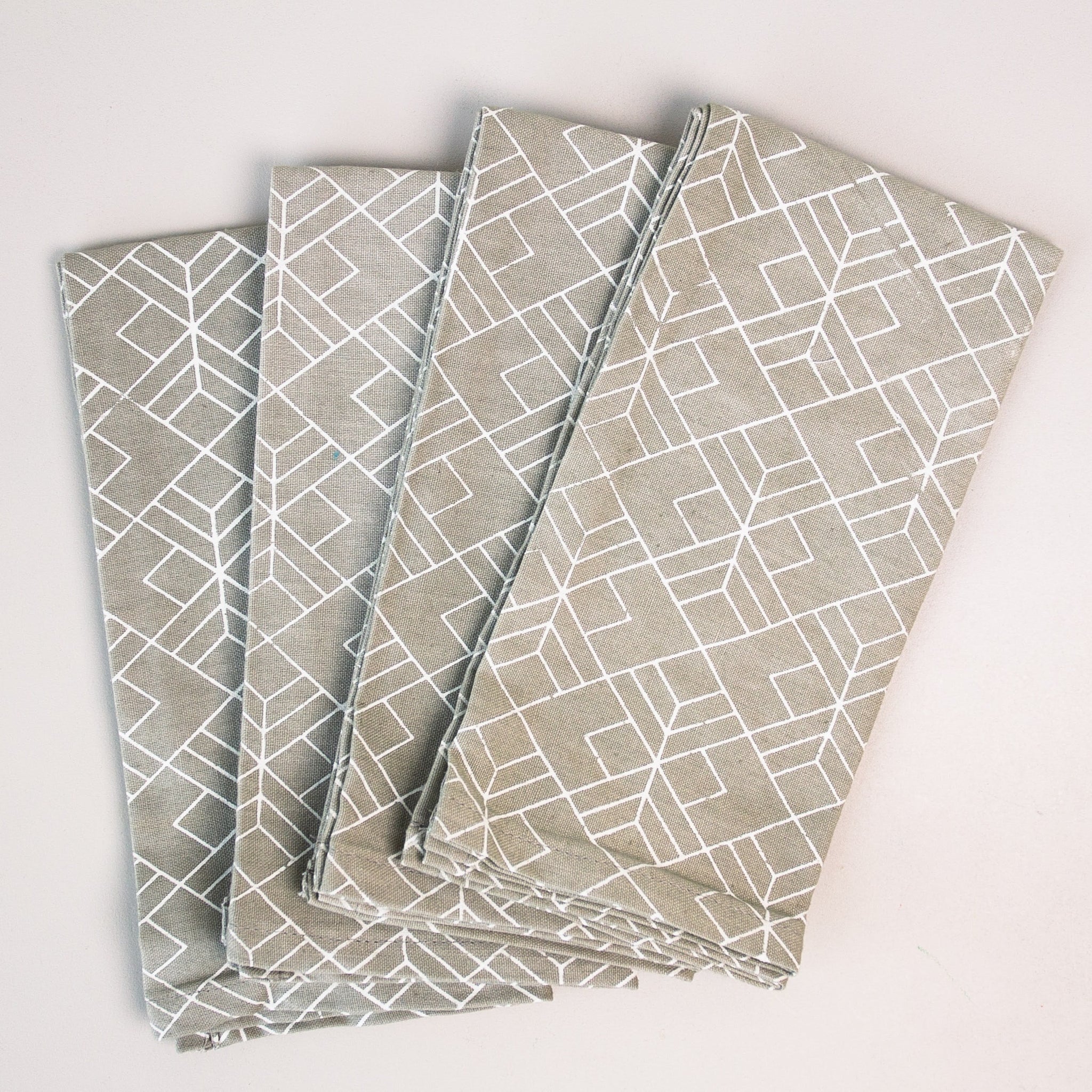 Screen Print Napkin Set - Kenyan materials and design for a fair trade social enterprise