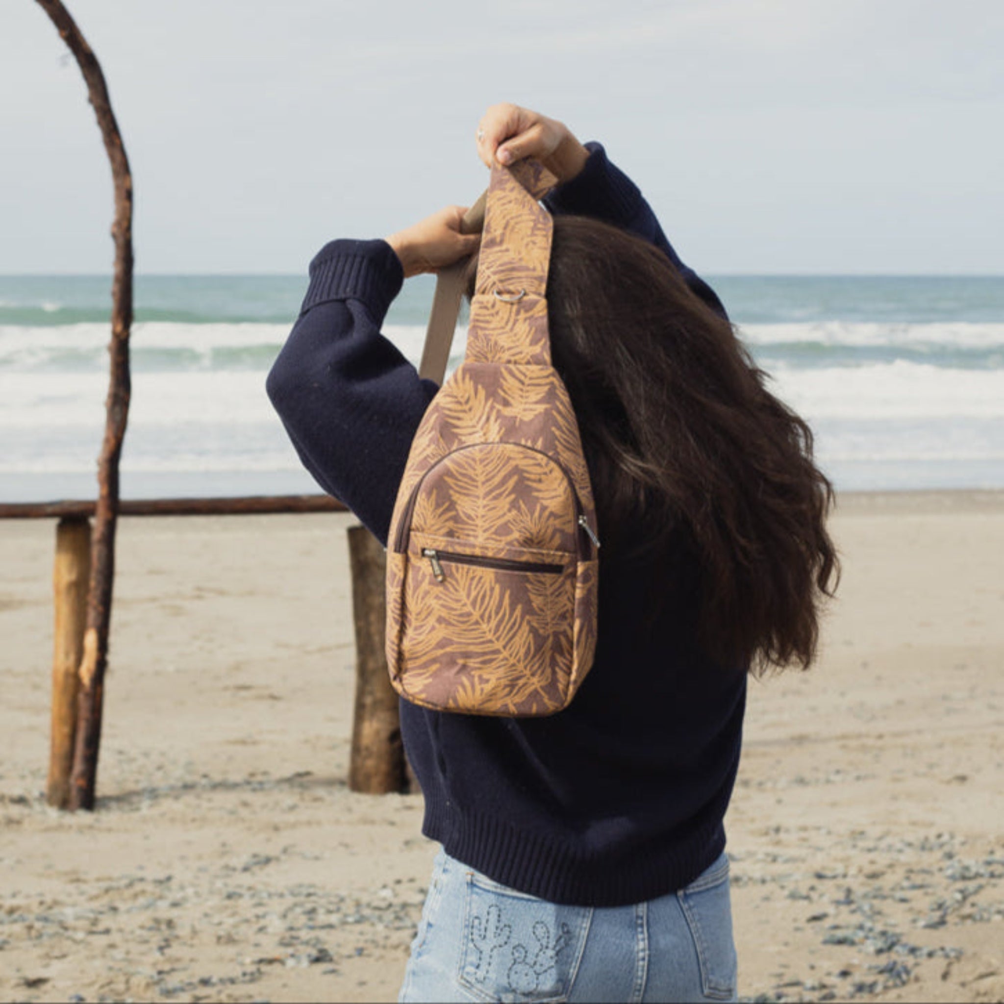 Sling backpack- handmade by the women of Amani Kenya for a fair trade social enterprise
