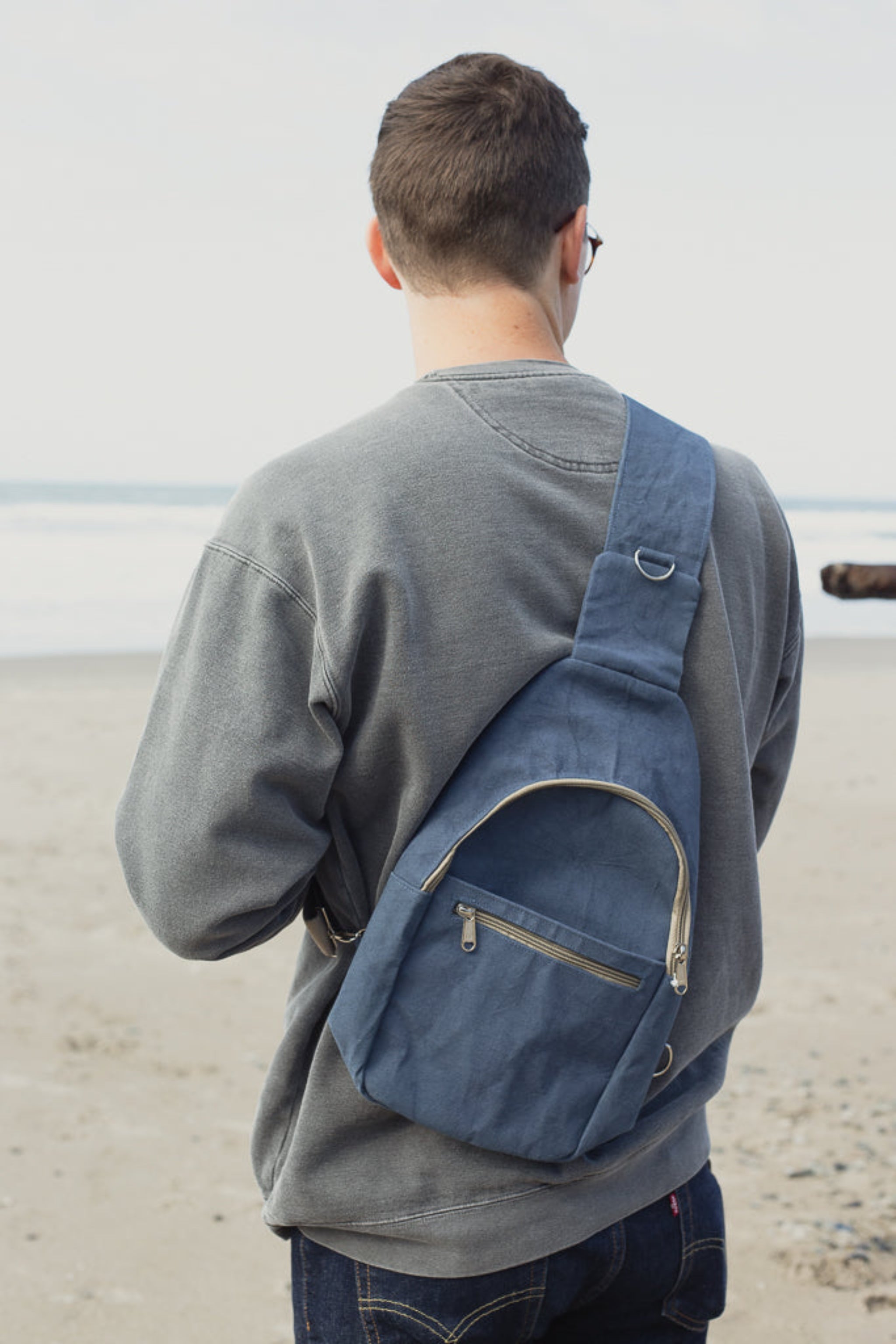 Sling backpack- handmade by the women of Amani Kenya for a fair trade social enterprise