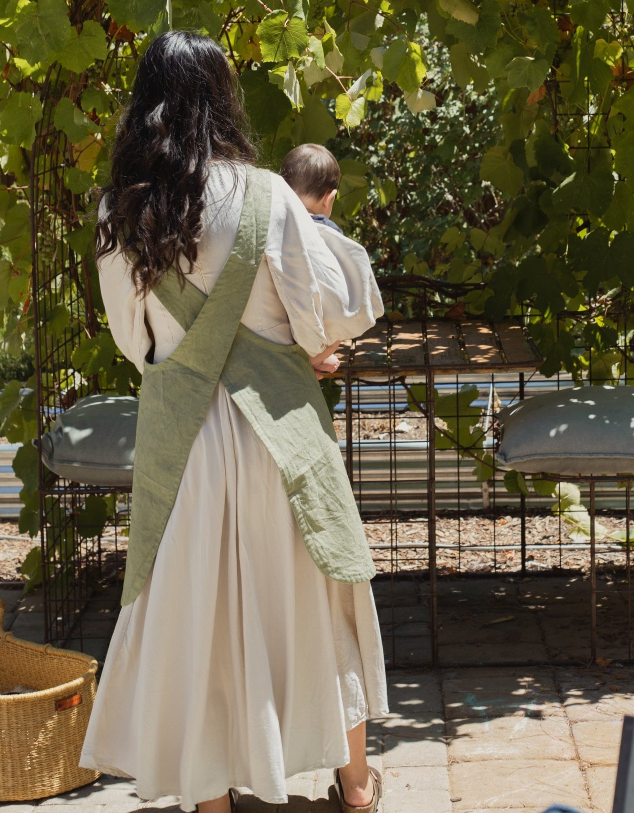 Fair trade apron from Amani ya Juu, a socio-economic enterprise employing refugee women in East Africa