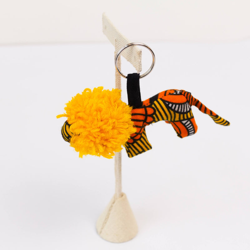 Kitenge Animal Keychain